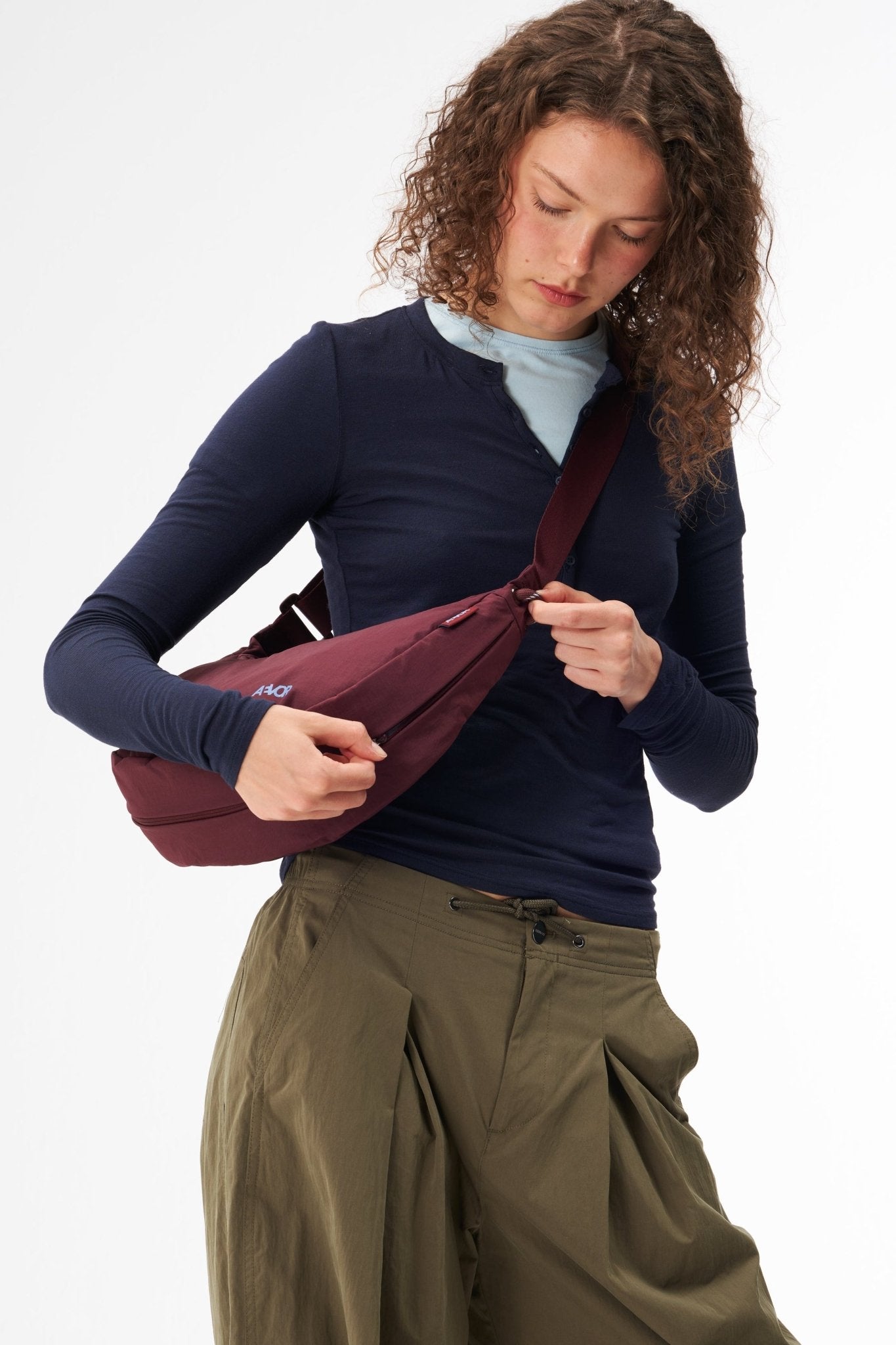 AEVOR-Bike Sling Bag-Burgundy-BACKYARD