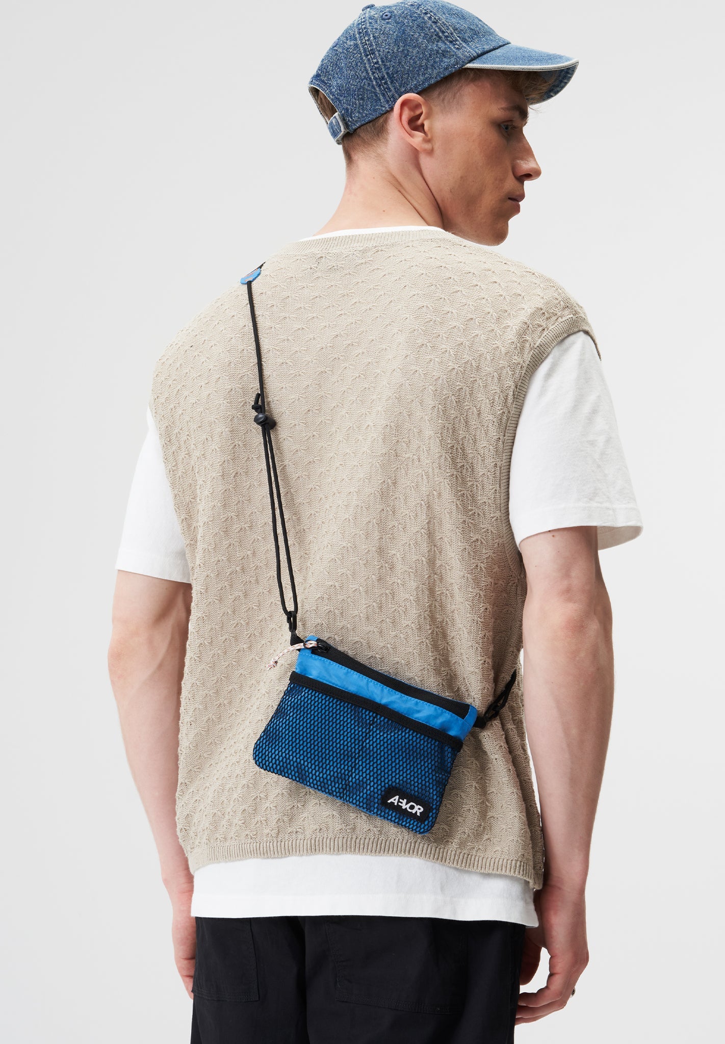 AEVOR - Chest Pouch - Ripstop Retro Blue - BACKYARD