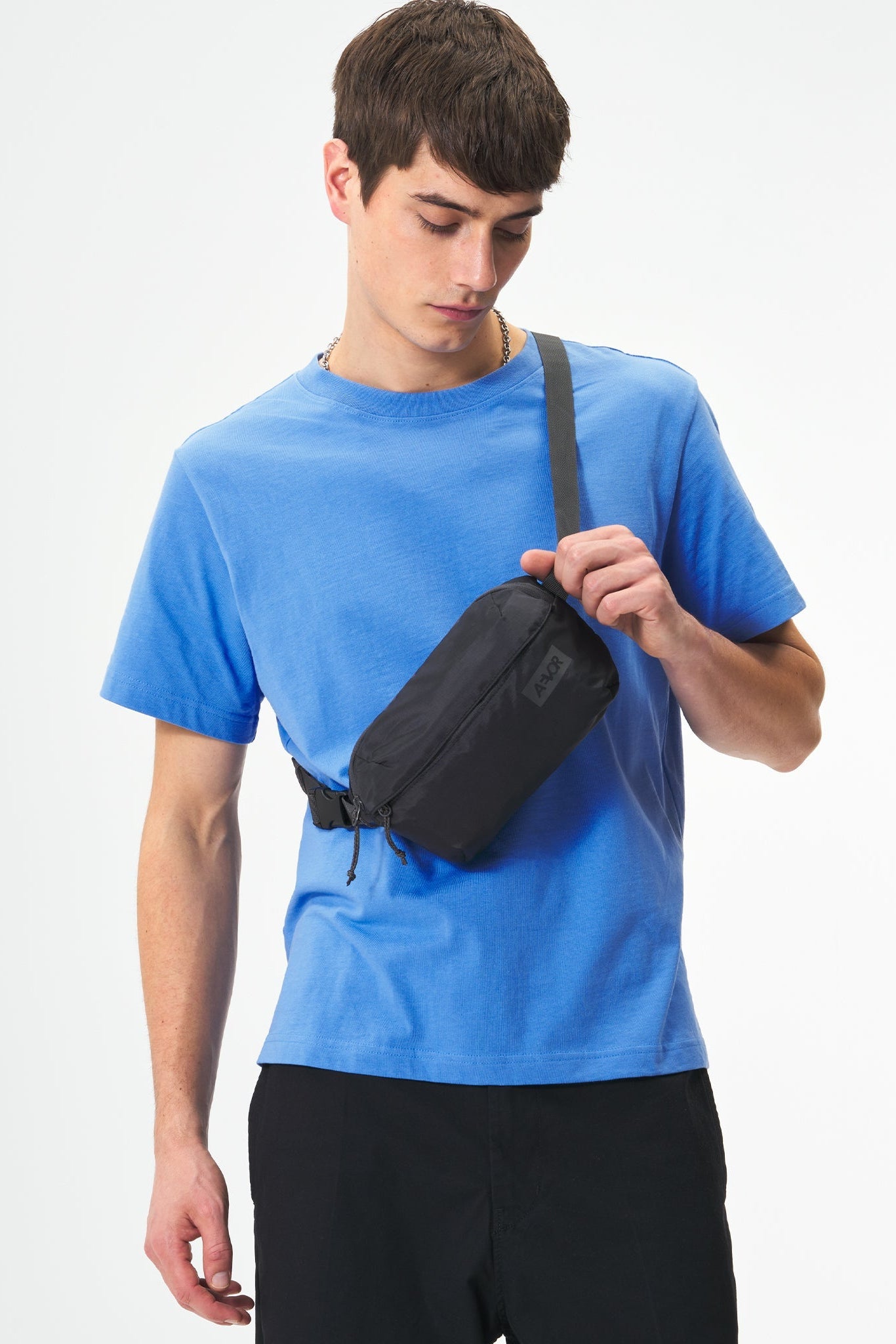 AEVOR - Hip Bag Ease - Ripstop Charcoal Black - BACKYARD