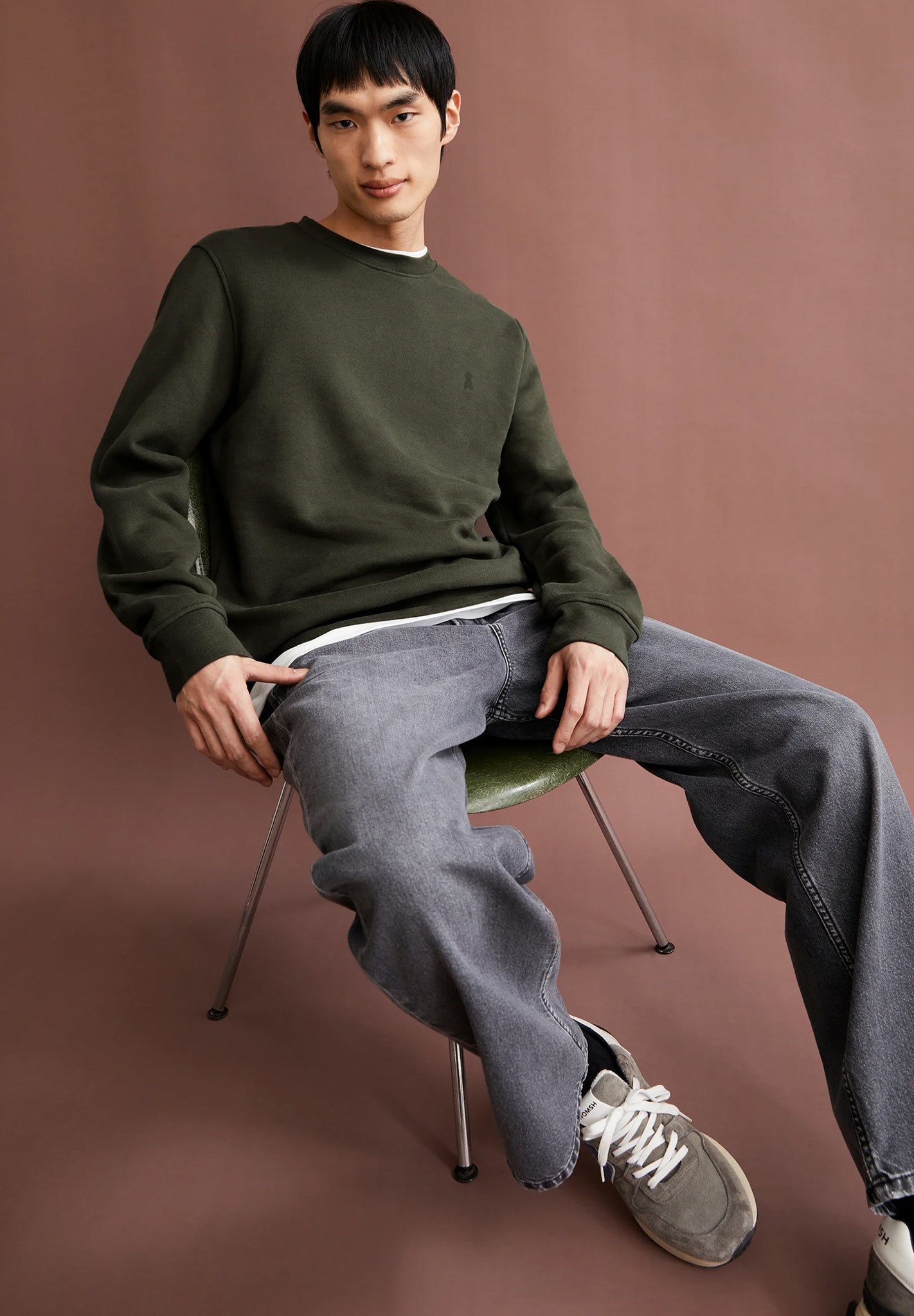 ARMEDANGELS - Baaro Fleece - Forest Pine - BACKYARD