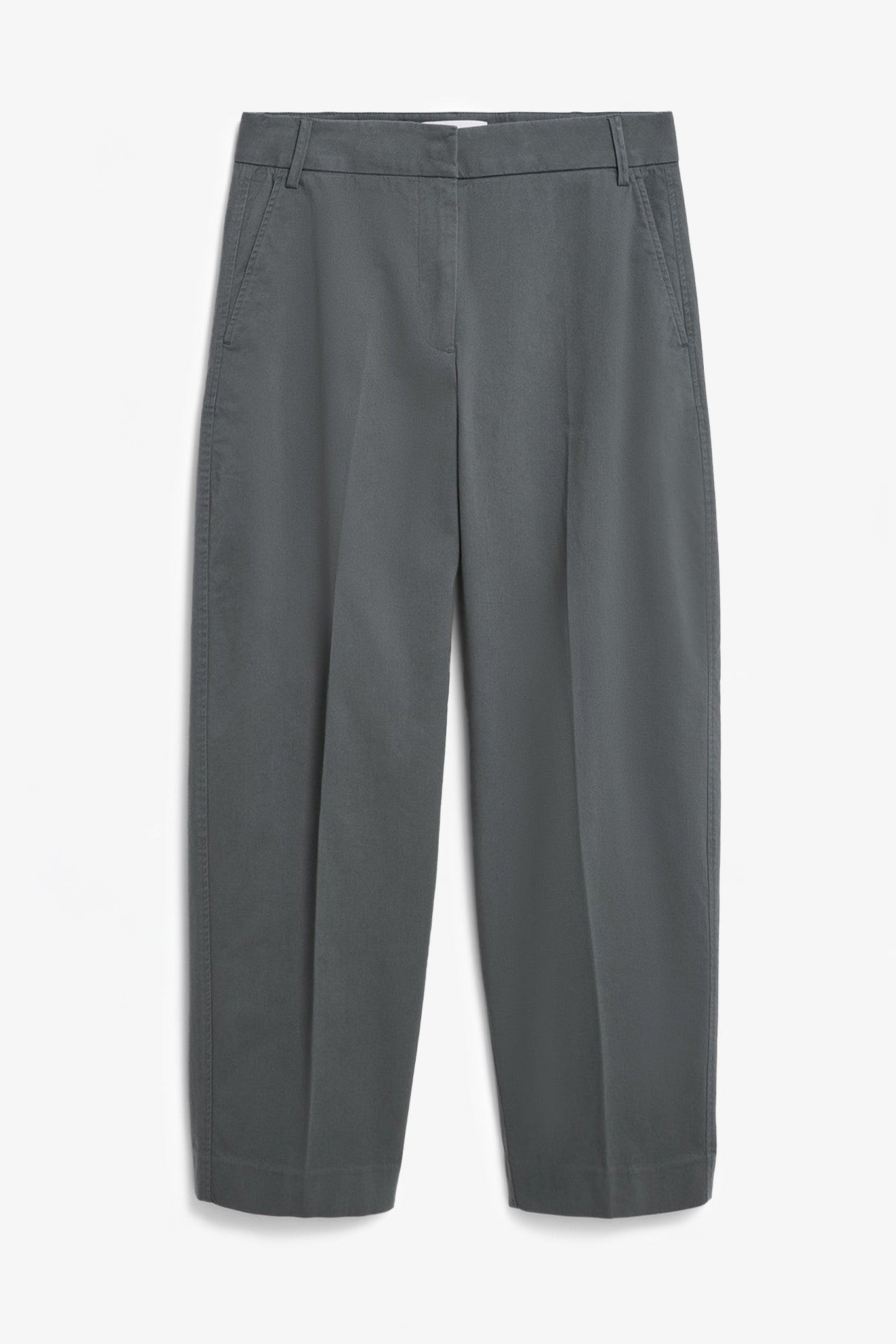 ARMEDANGELS - Barrel Leg Twill Pant - Space Steel - BACKYARD