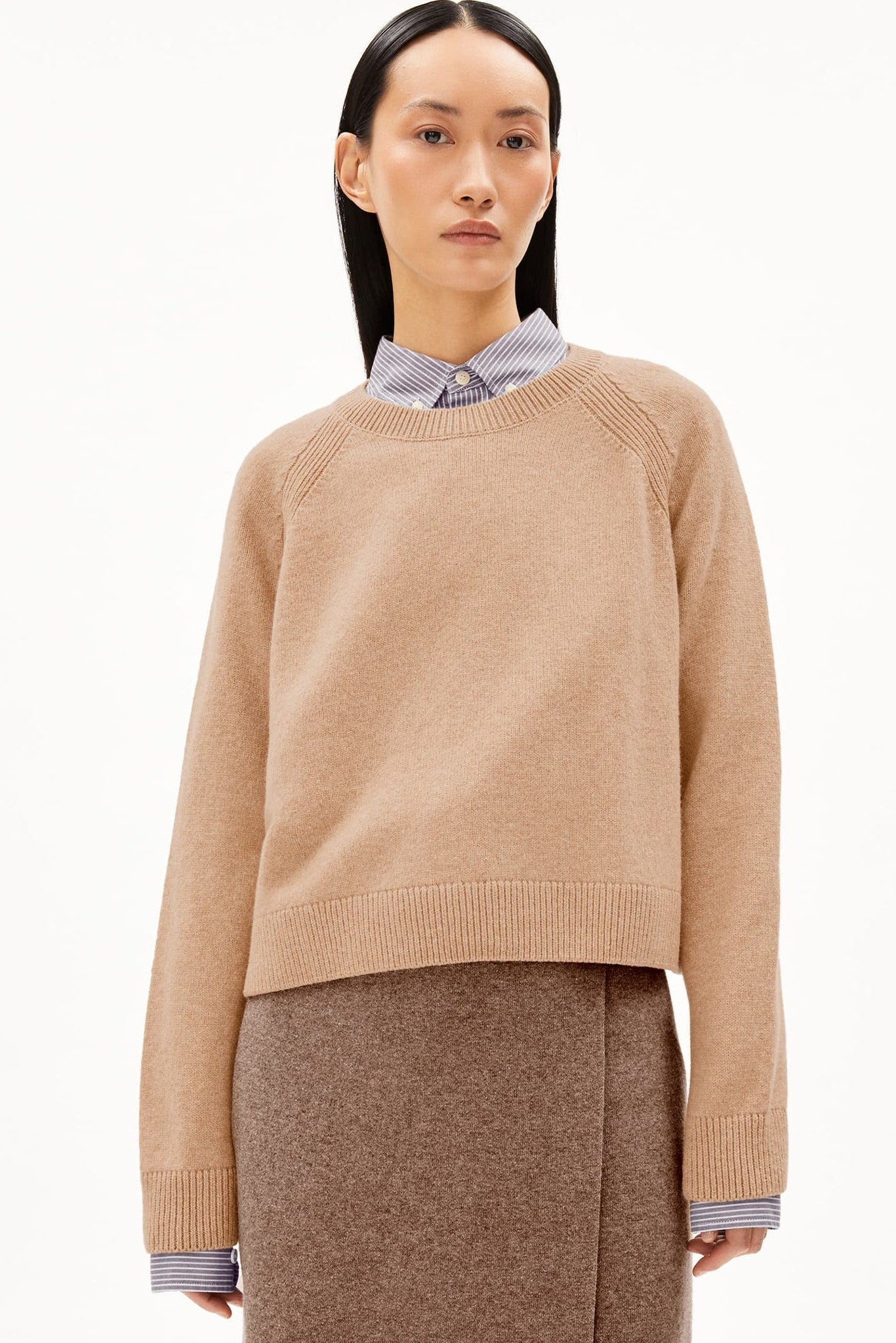 ARMEDANGELS - Diliriaa Reglana - Cinnamon Dust Melange - BACKYARD