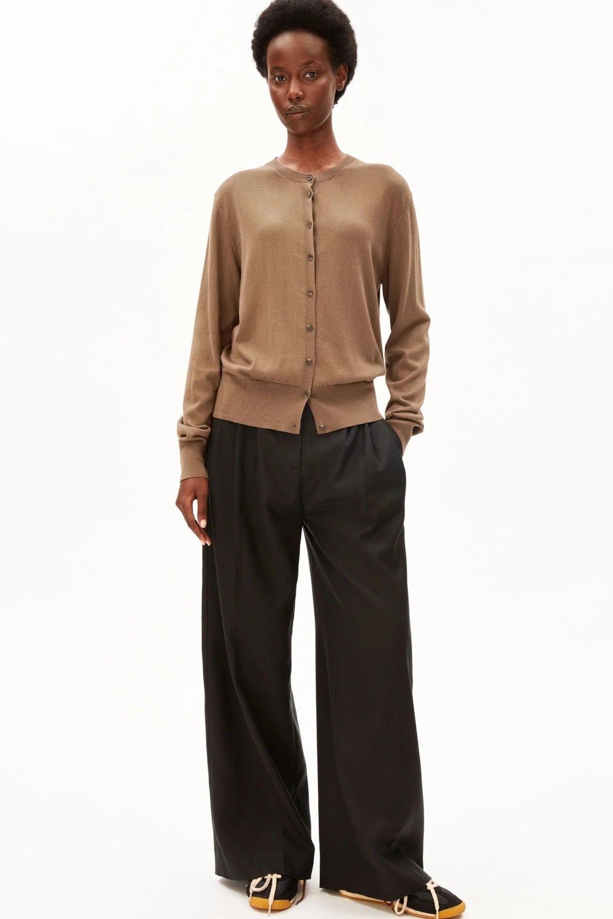ARMEDANGELS-Fine Knit Cardigan-Amberwood-BACKYARD