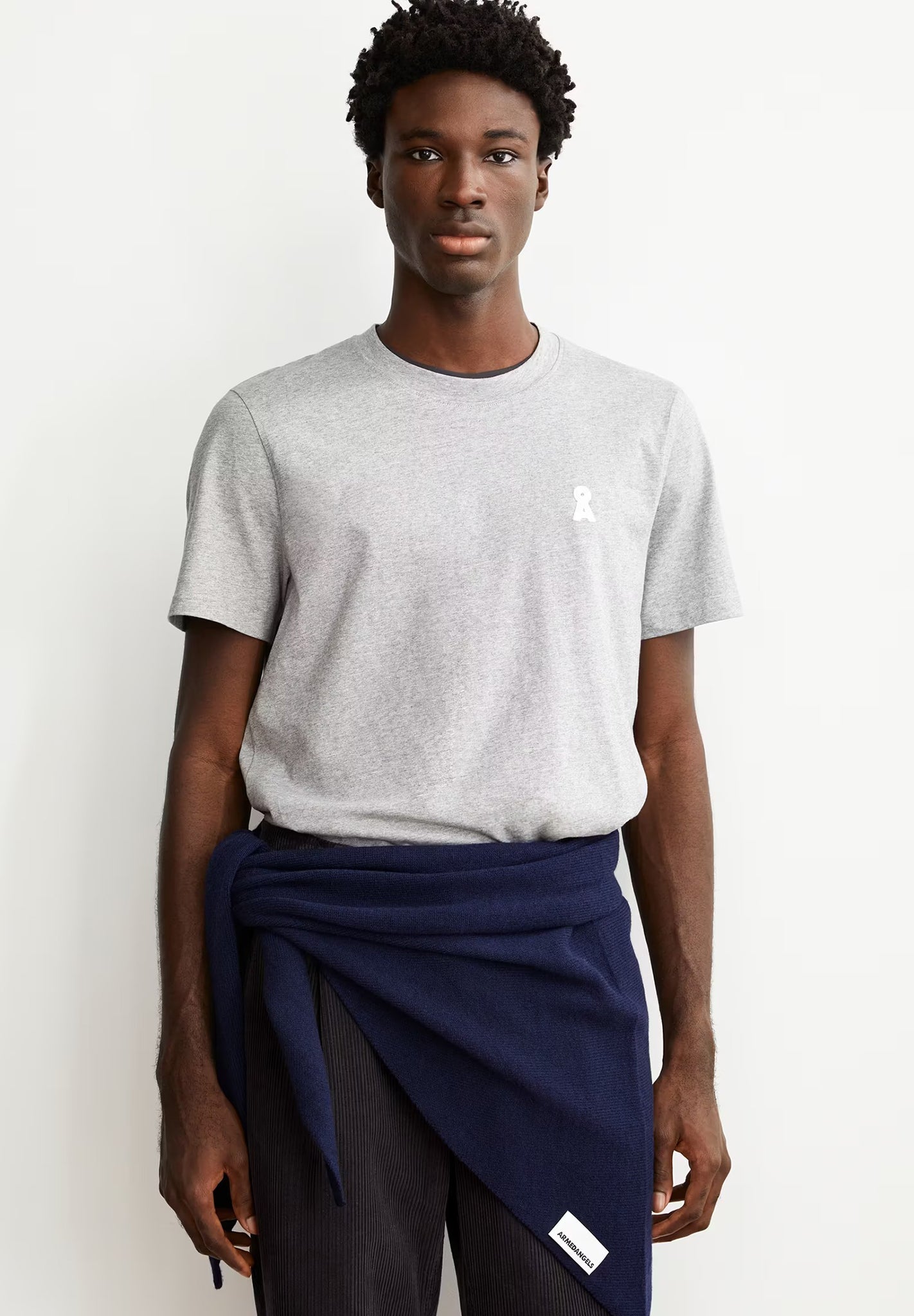 ARMEDANGELS - Iconic Å Maarkos - Silver Melange - BACKYARD