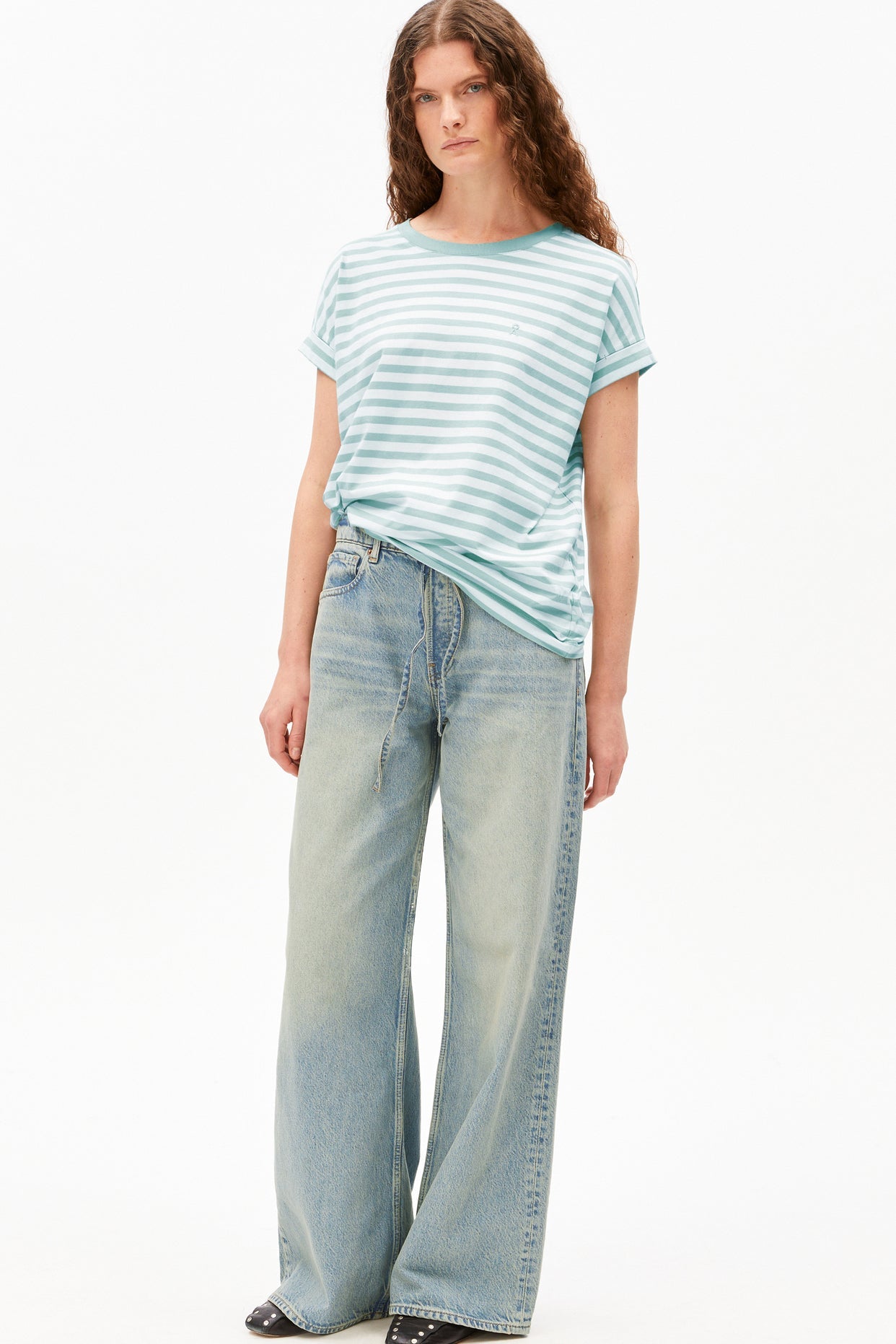 ARMEDANGELS - Idaara Stripes - White Foam - BACKYARD