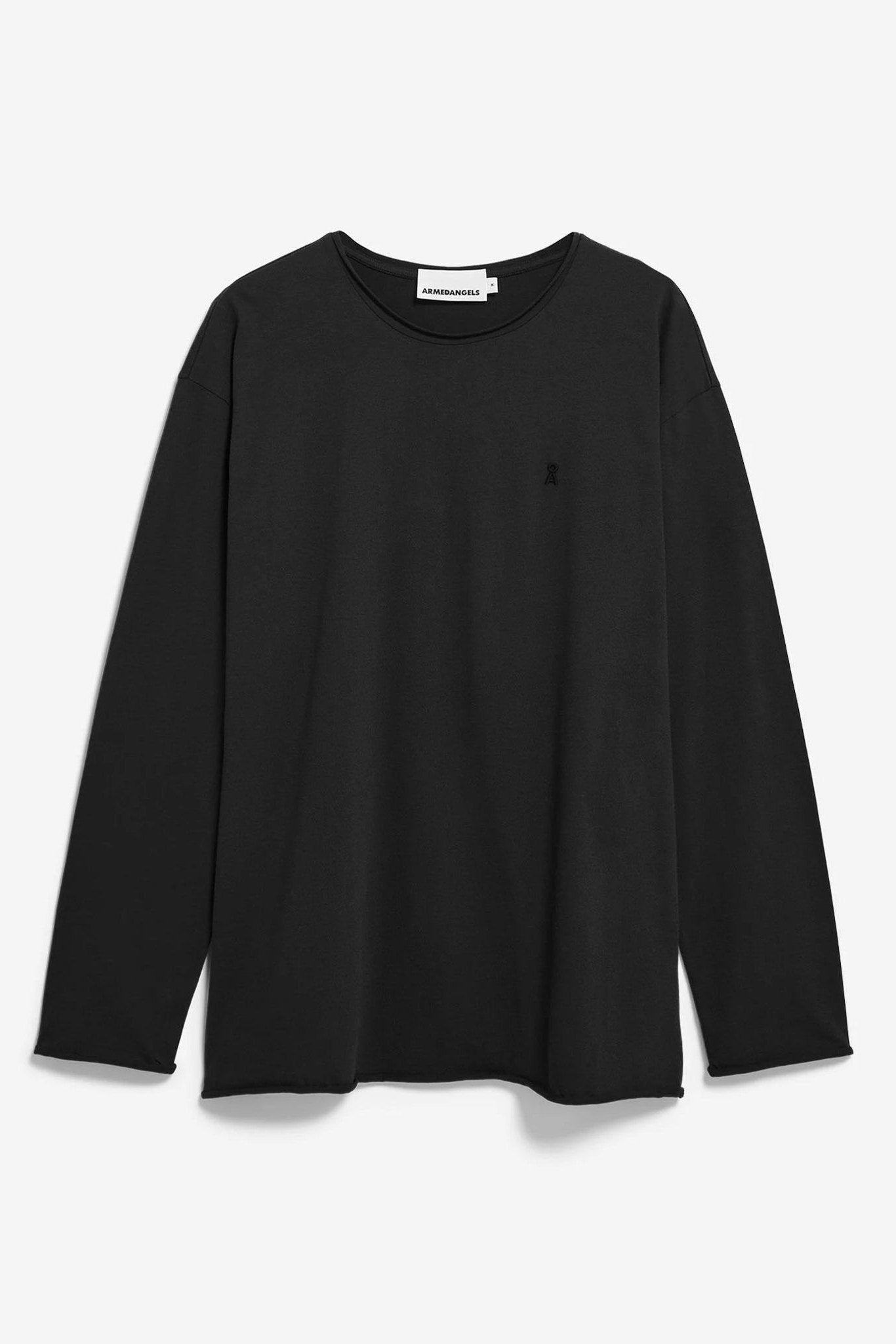 ARMEDANGELS - Jaames Longsleeve Brushed - Black - BACKYARD