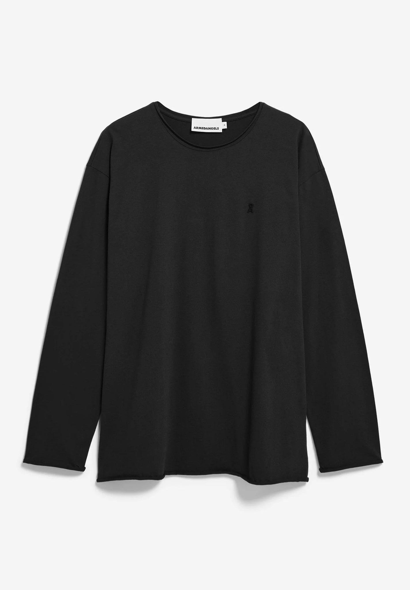 ARMEDANGELS - Jaames Longsleeve Brushed - Black - BACKYARD
