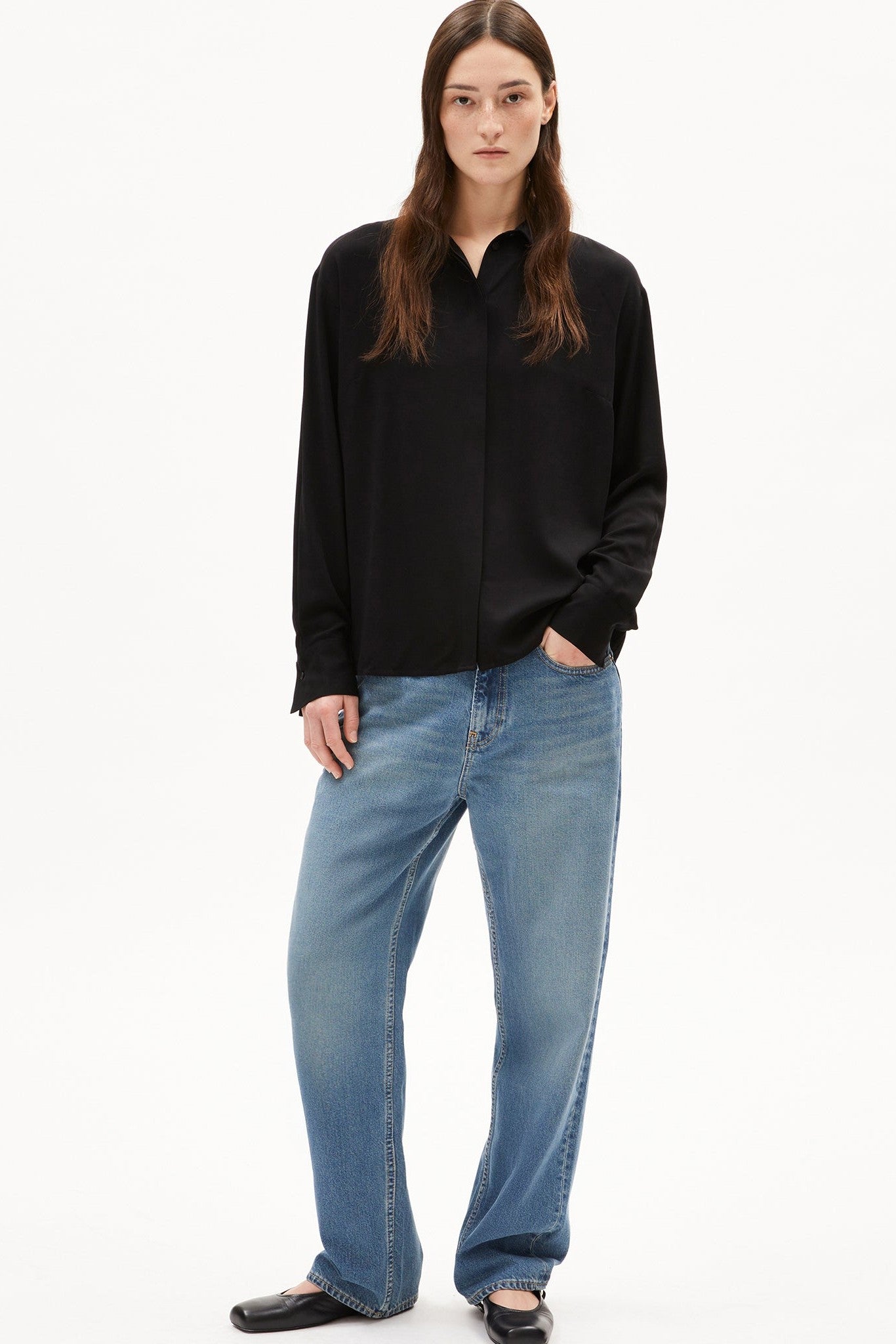 ARMEDANGELS - Larisaana Longsleeve - Black - BACKYARD
