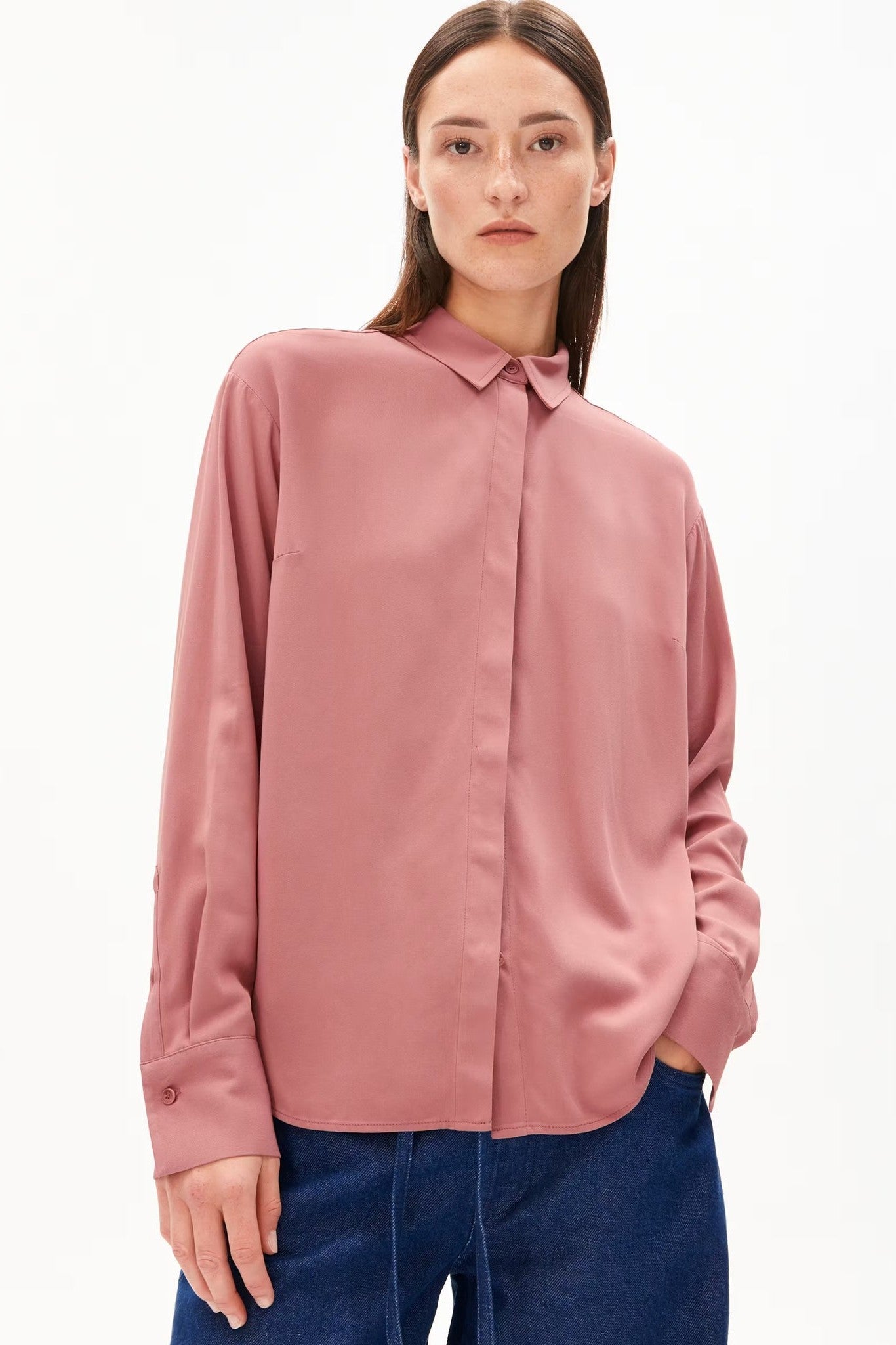 ARMEDANGELS - Larisaana Longsleeve - Light Berry - BACKYARD