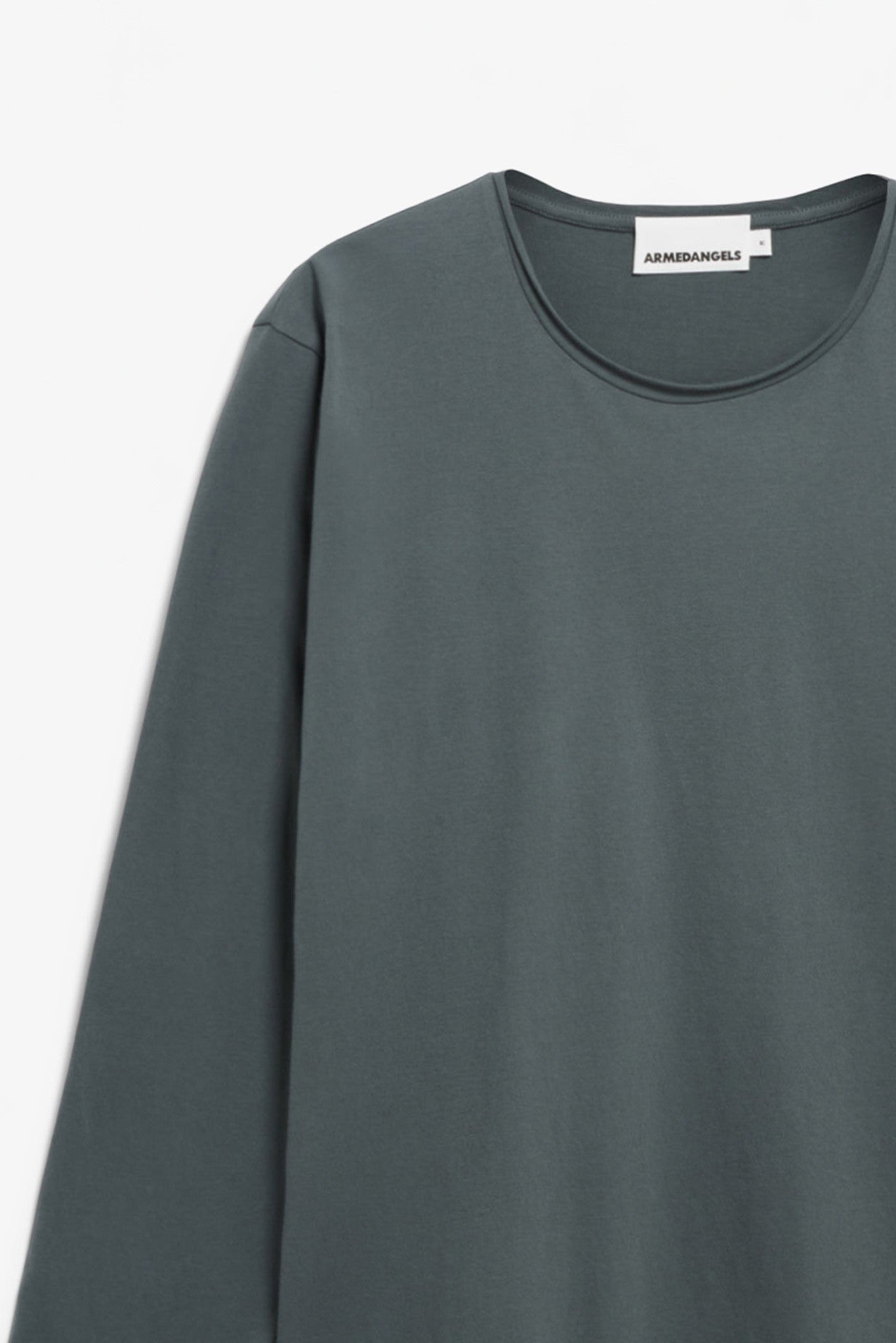 ARMEDANGELS - Maarkos LS Brushed - Space Steel - BACKYARD