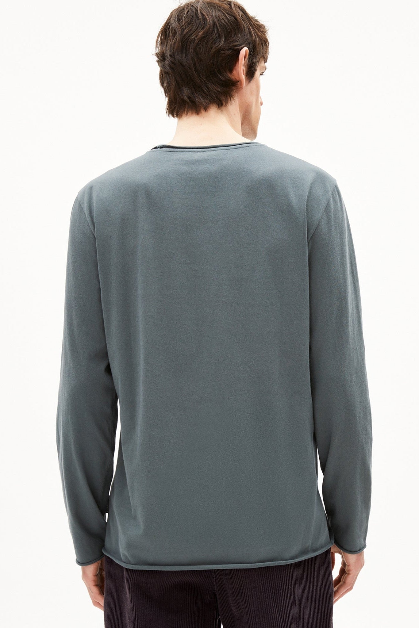 ARMEDANGELS - Maarkos LS Brushed - Space Steel - BACKYARD