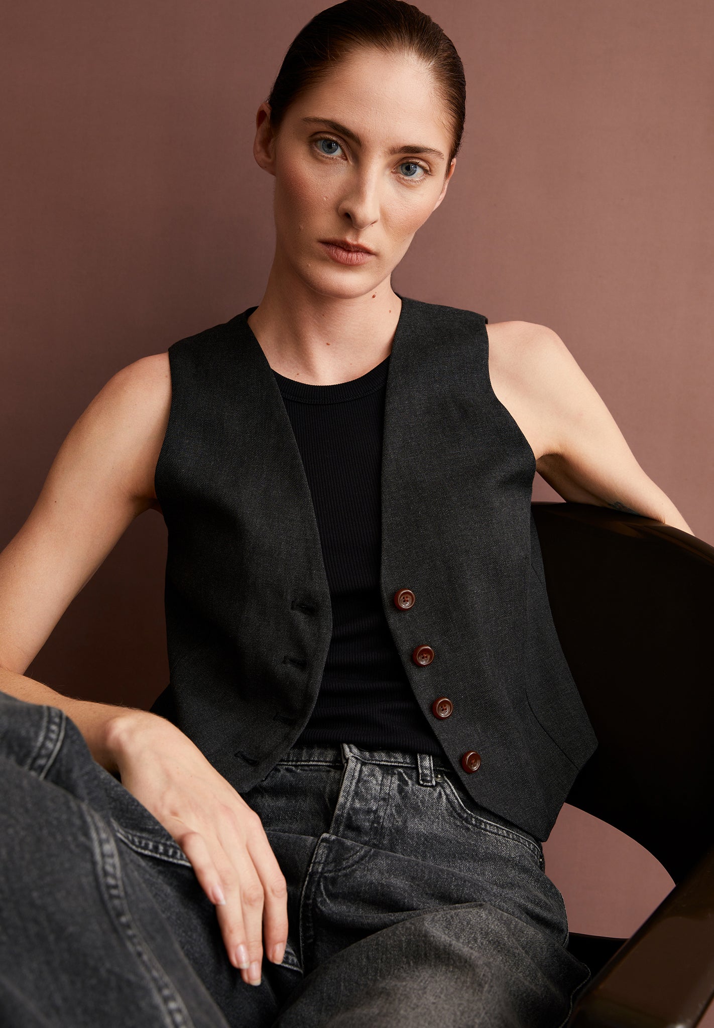 ARMEDANGELS - Sineriaa Premium - Steel Melange - BACKYARD