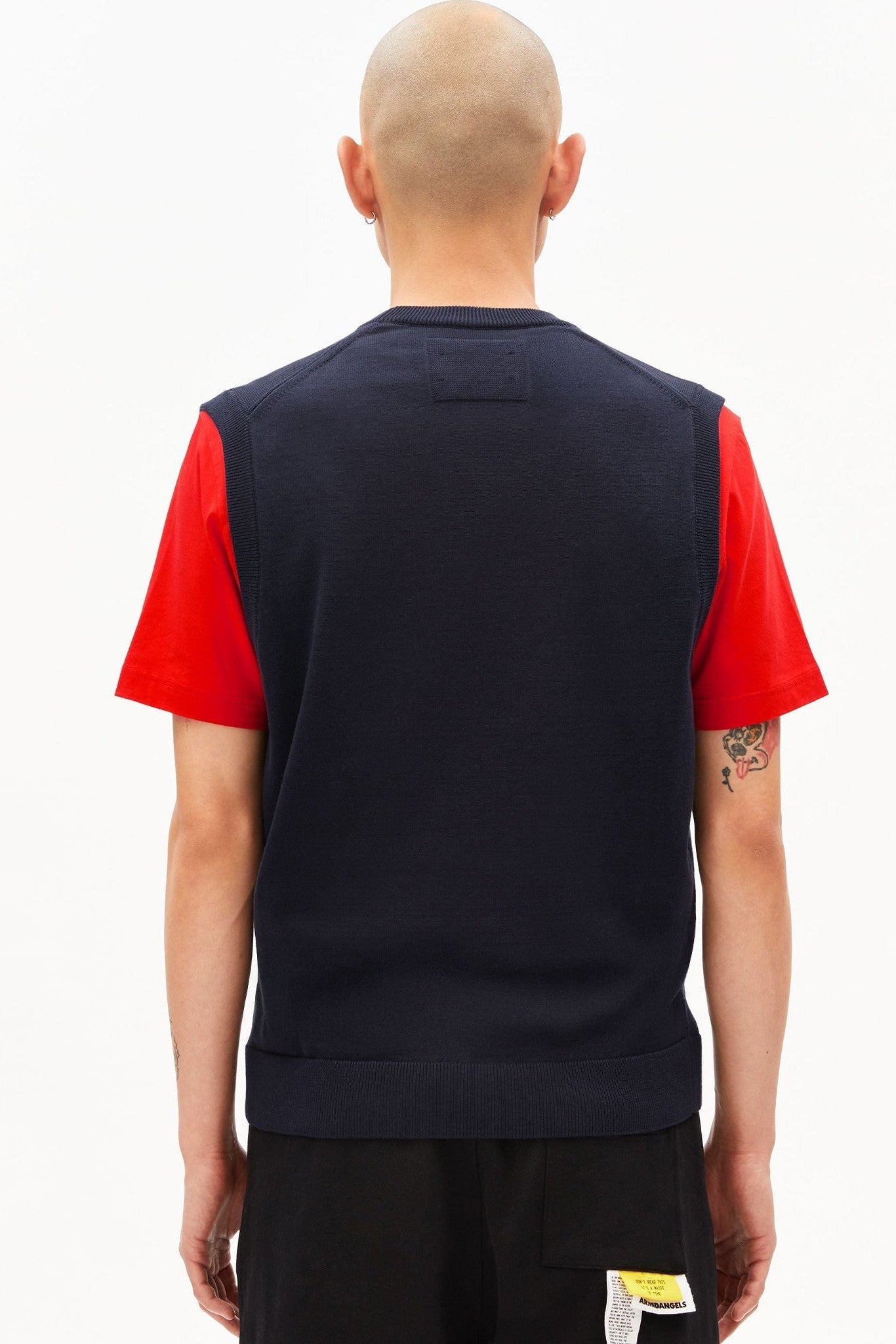 ARMEDANGELS - V - Neck Sleeveless Knit Vest - Night Sky - BACKYARD