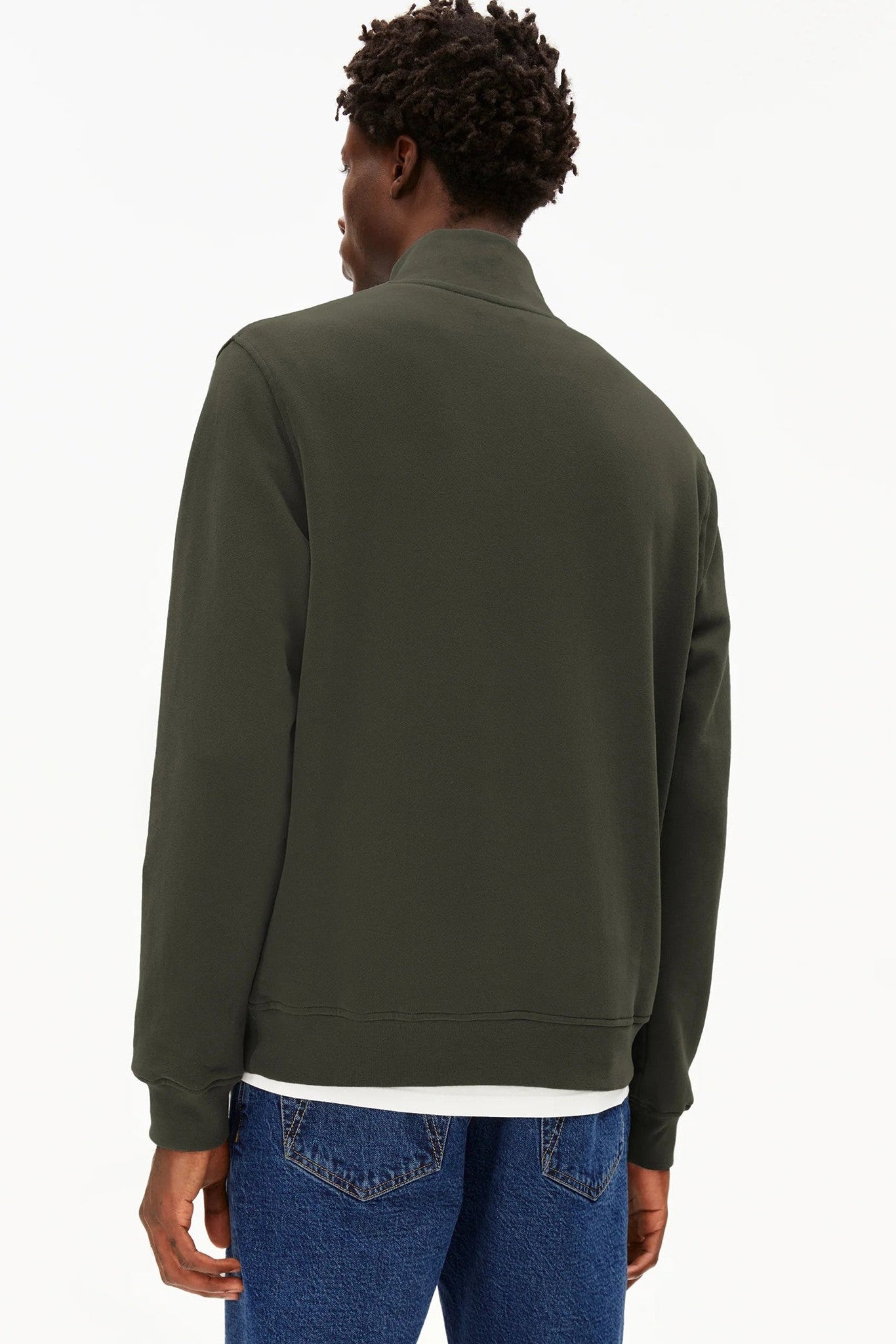 ARMEDANGELS - Waarlo Fleece - Forest Pine - BACKYARD