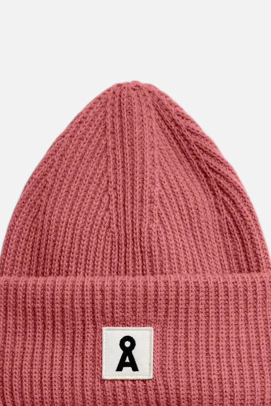 ARMEDANGELS-Women Iconic Å Wool Hat-Velvet Ember-BACKYARD