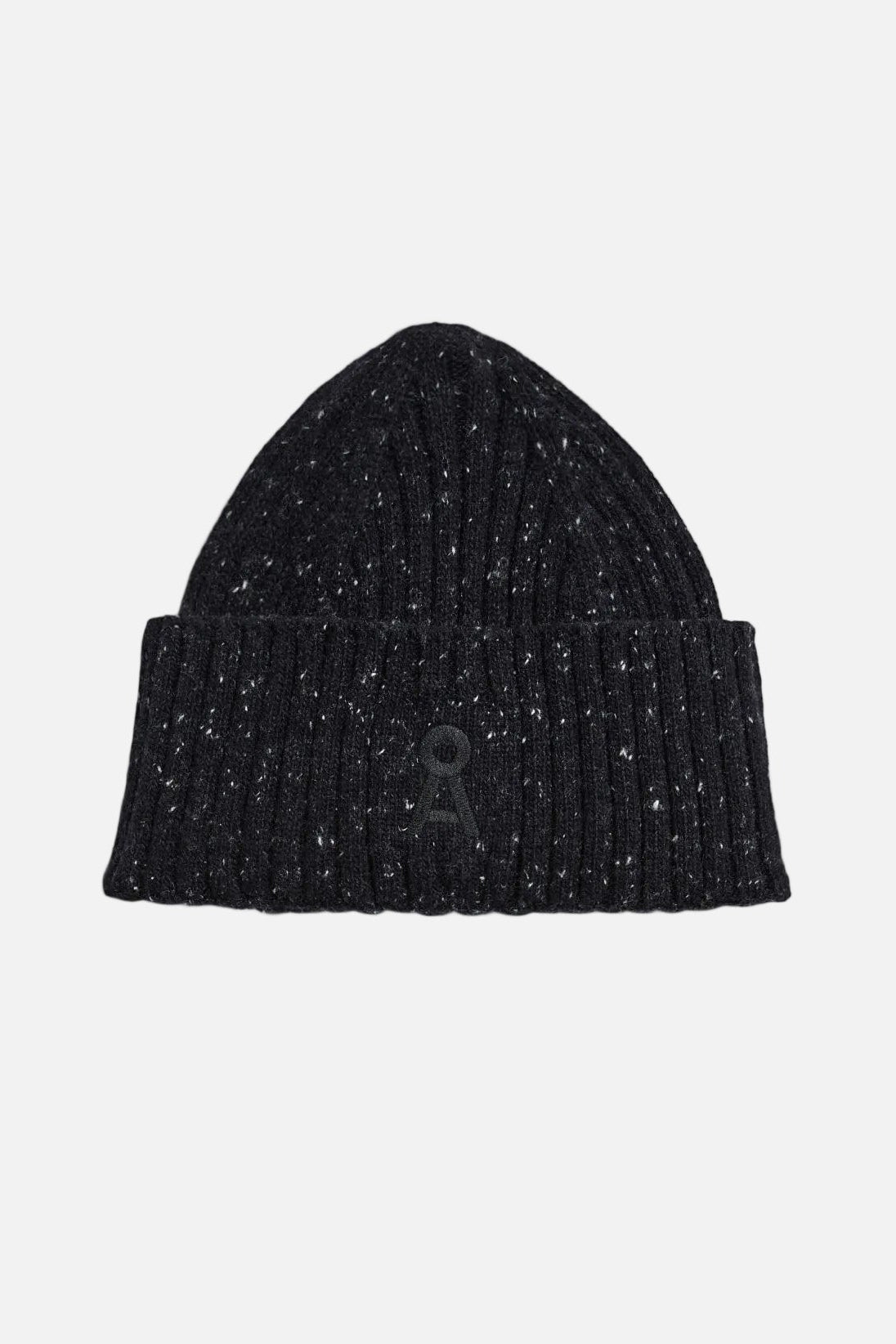 ARMEDANGELS-Women Tweed Knit Hat-Black Tweed-BACKYARD
