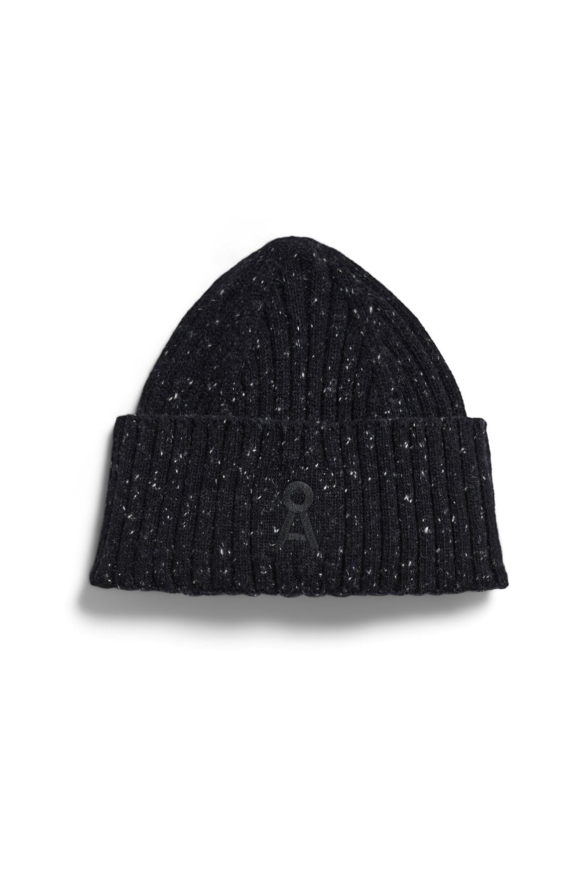 ARMEDANGELS-Women Tweed Knit Hat-Black Tweed-BACKYARD