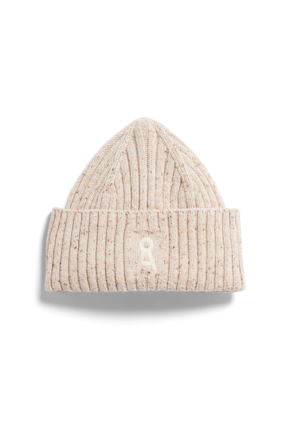 ARMEDANGELS-Women Tweed Knit Hat-Sandstone Tweed-BACKYARD