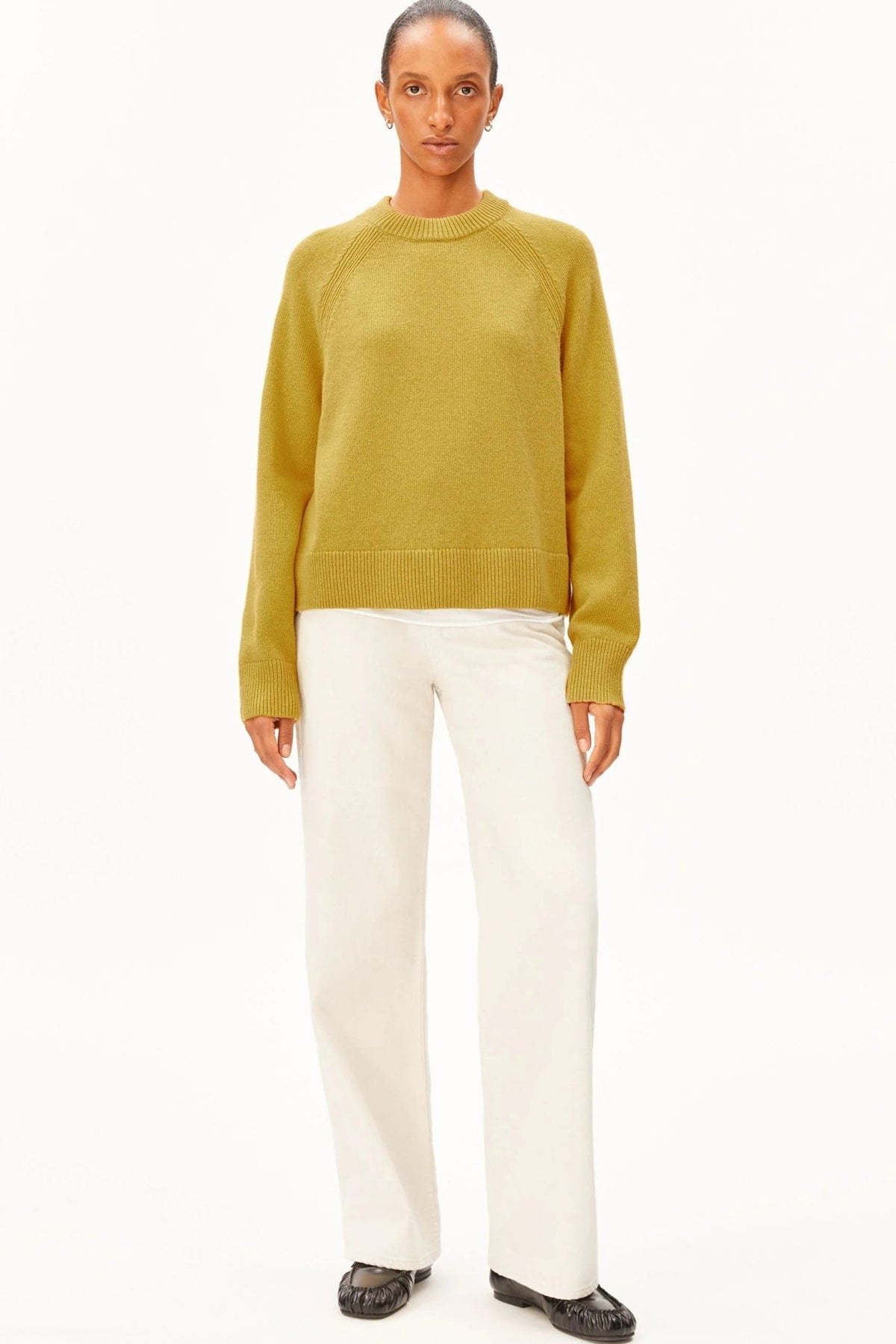 ARMEDANGELS-Wool Knit Sweater-Mosslace-BACKYARD
