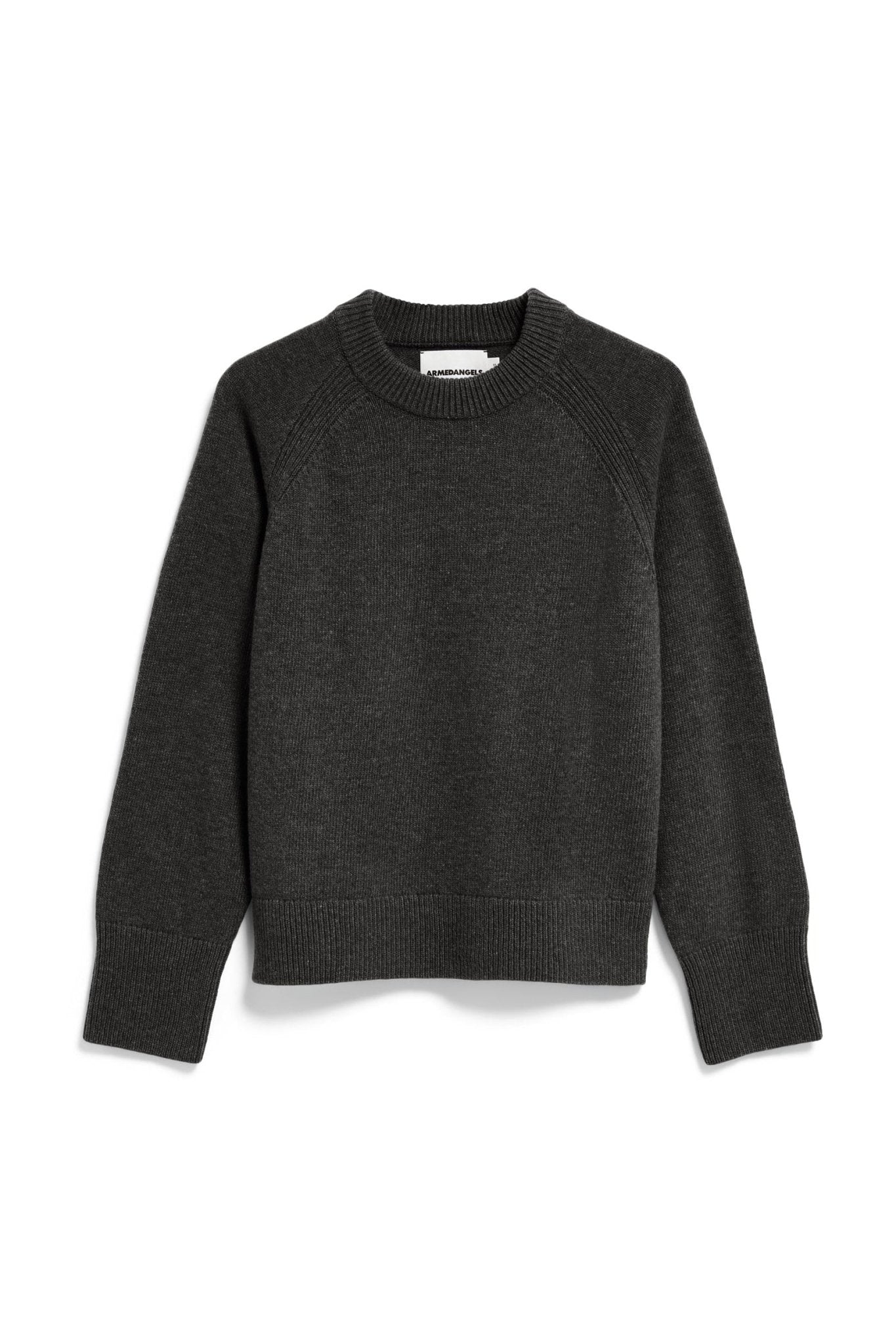 ARMEDANGELS-Wool Knit Sweater-Steel Melange-BACKYARD