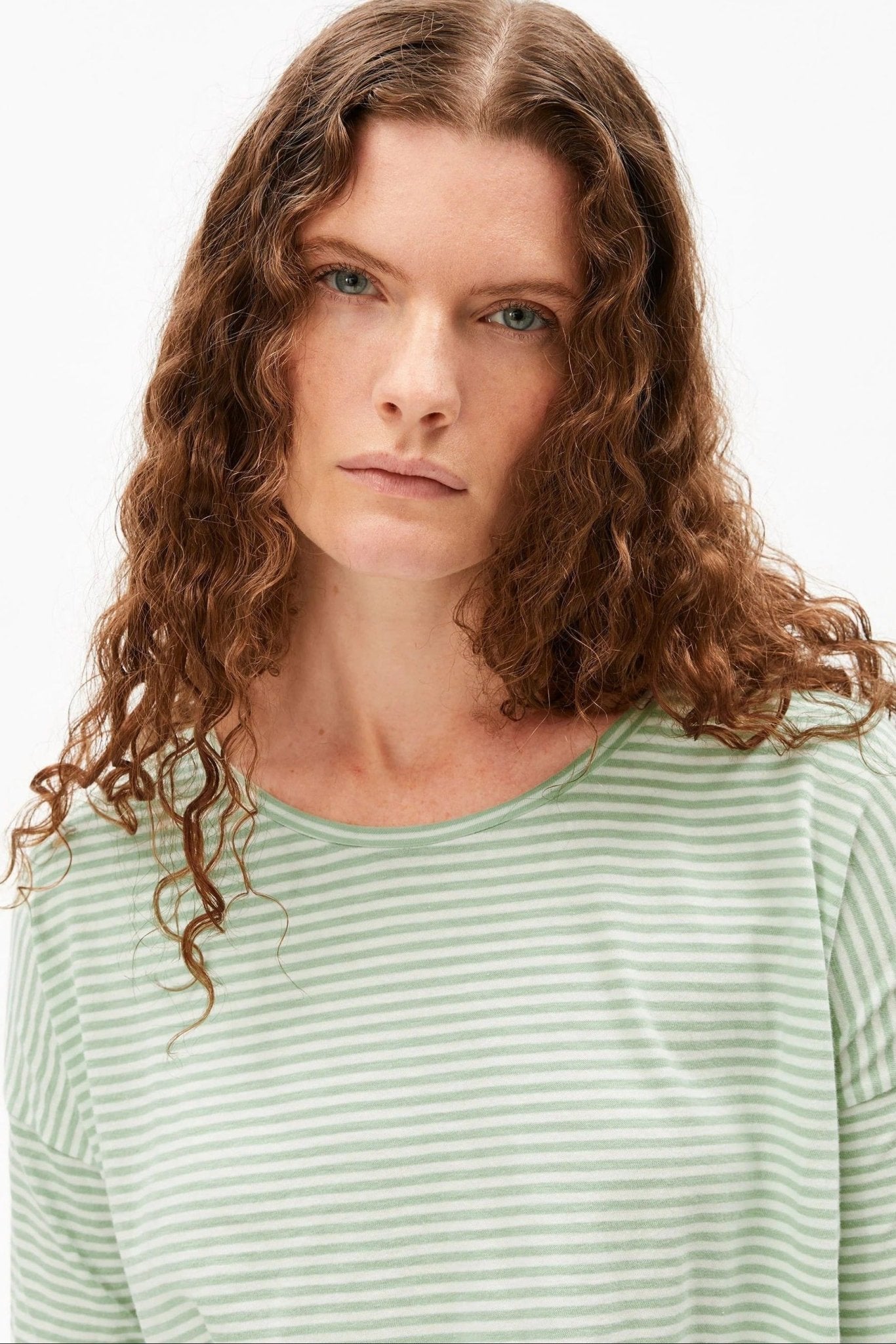 ARMEDANGELS - Xianaa Lovely Stripes - Oatmilk Foam - BACKYARD