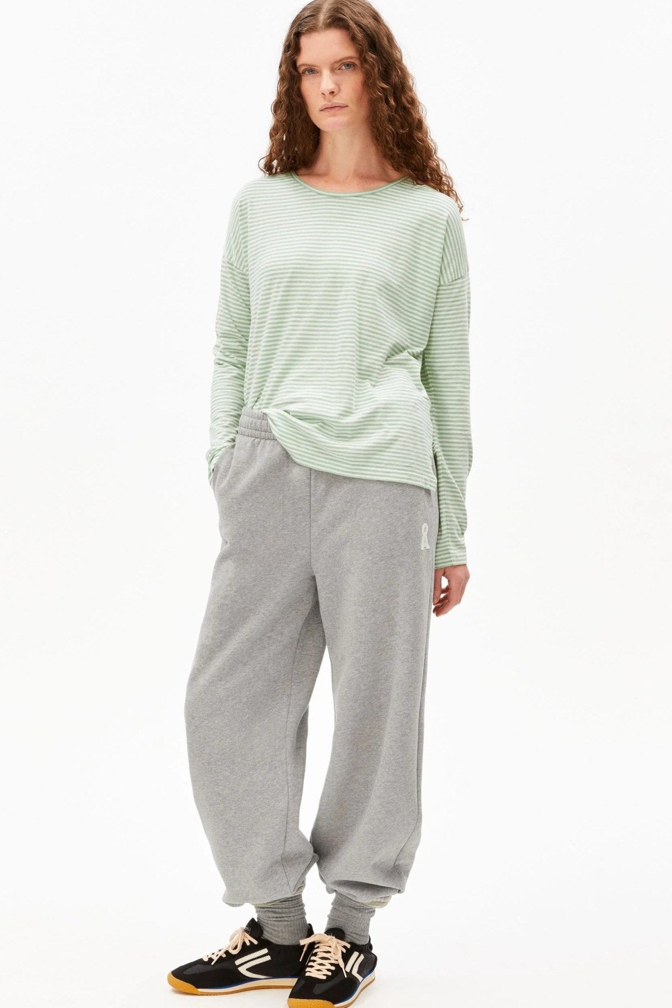 ARMEDANGELS - Xianaa Lovely Stripes - Oatmilk Foam - BACKYARD