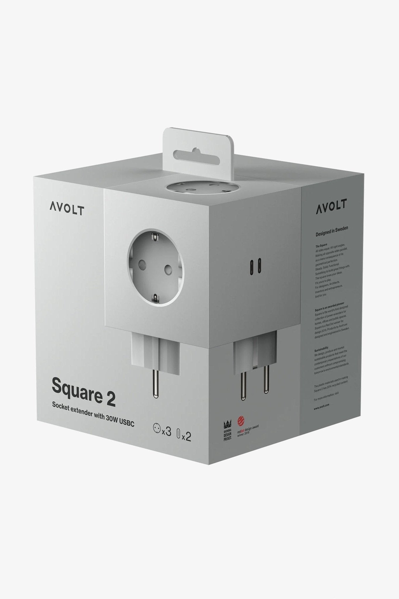 AVOLT - Square 2 - Gotland Grey - BACKYARD