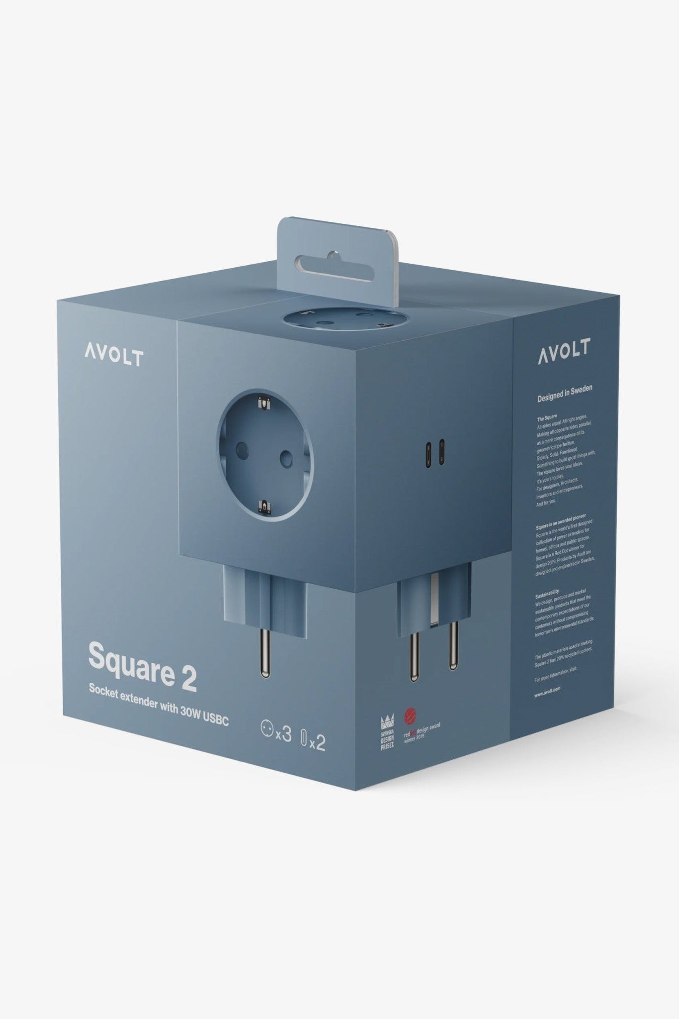 AVOLT - Square 2 - Ocean Blue - BACKYARD