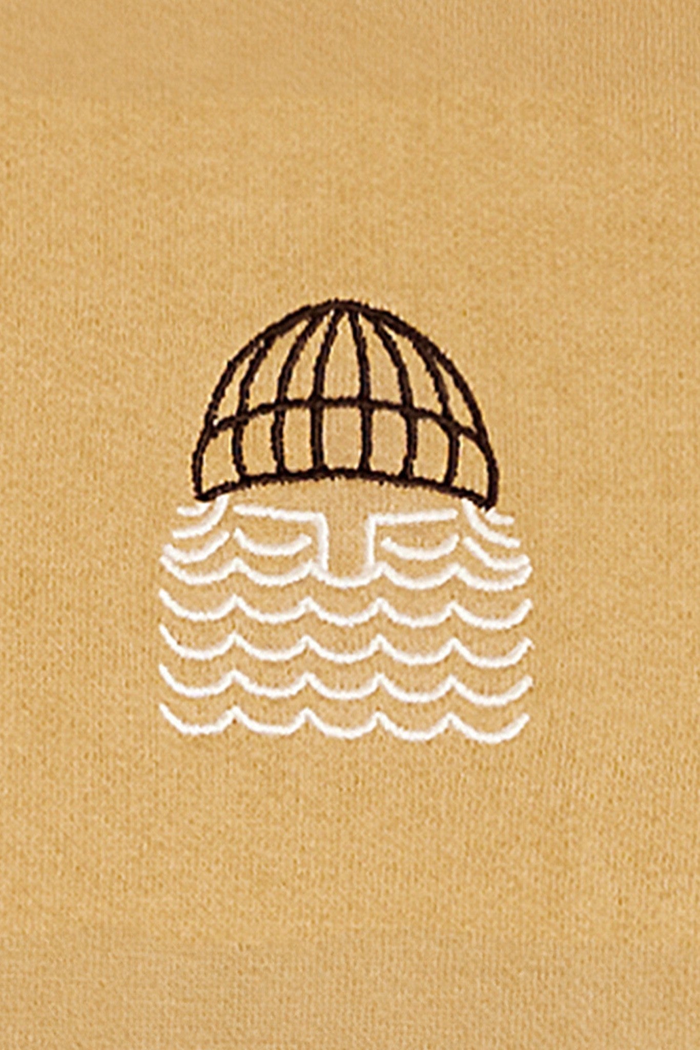 BASK IN THE SUN - Mini To The Sea Sweat - Coffee - BACKYARD