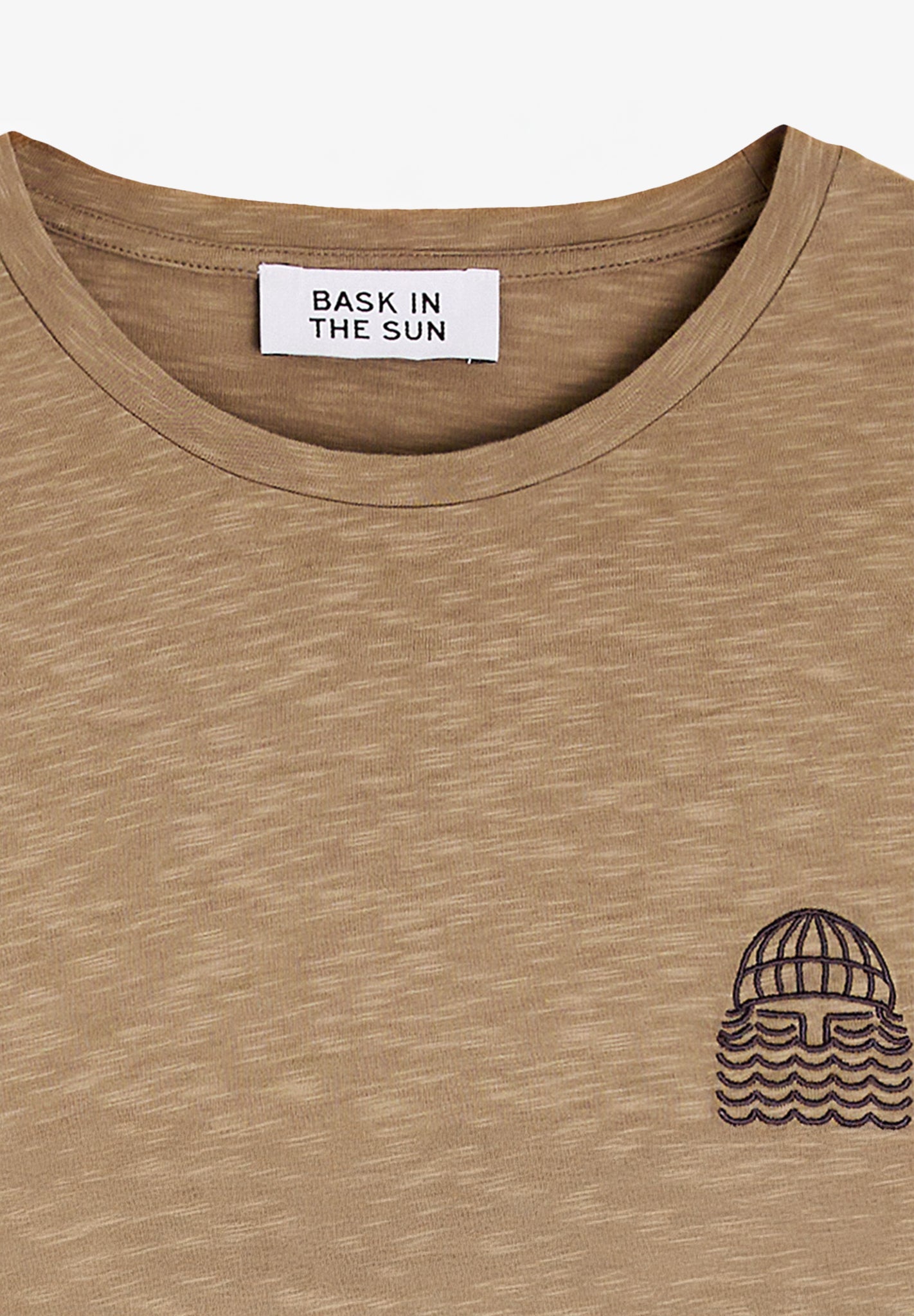 BASK IN THE SUN - Mini To The Sea Tee - Taupe - BACKYARD