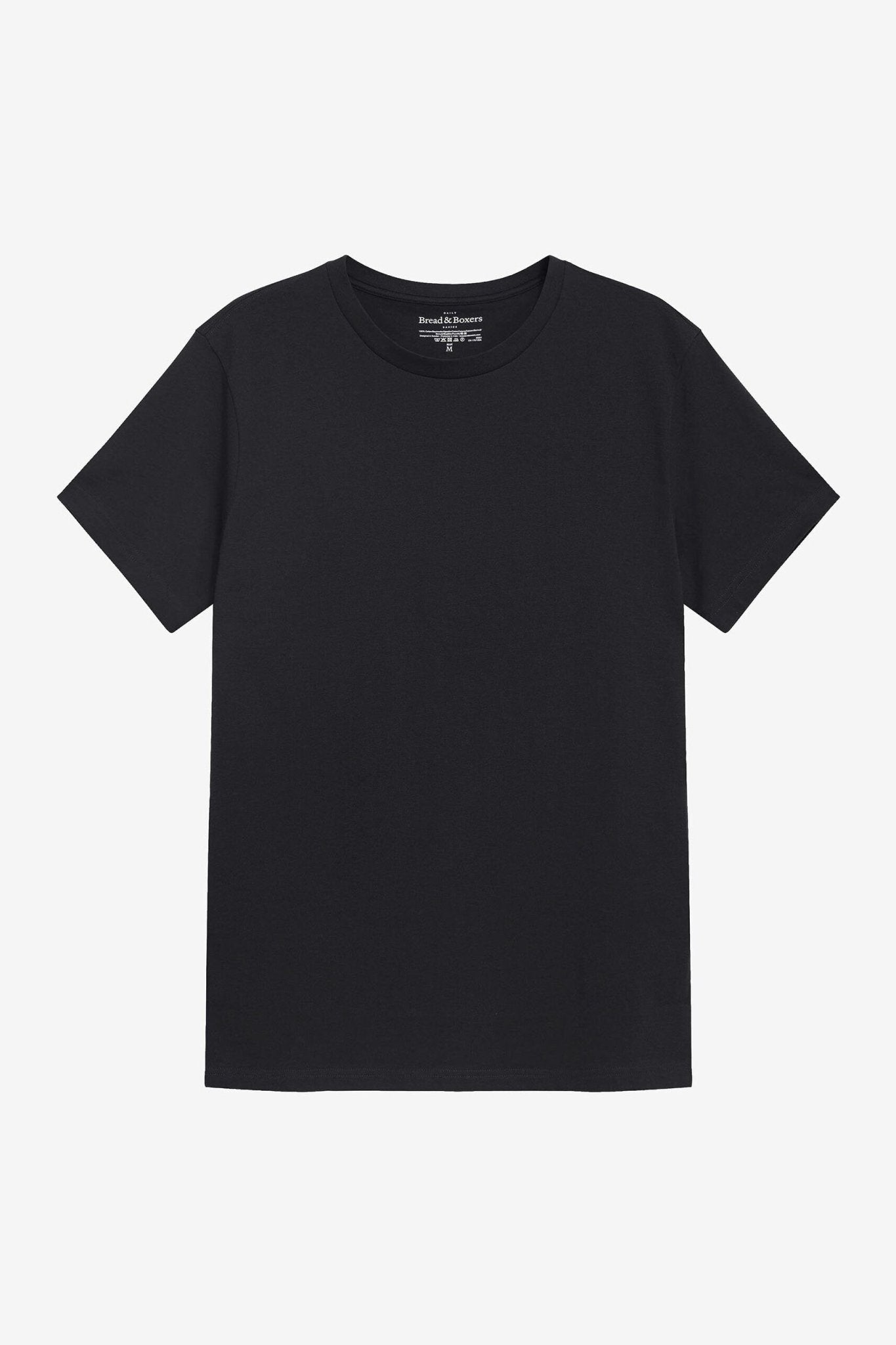 BREAD & BOXERS - Crew - Neck Regular - Black - BACKYARD