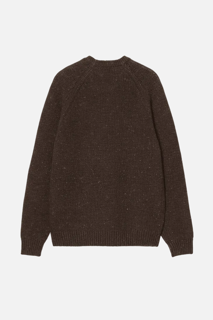 CARHARTT WIP-Anglistic Sweater-Speckled Tobacco-BACKYARD