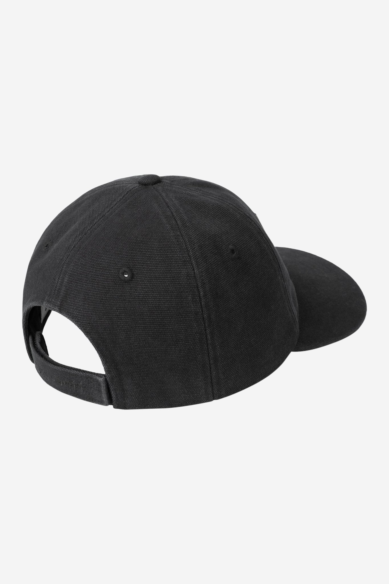 CARHARTT WIP-Canvas Cap-Black Stone Washed-BACKYARD