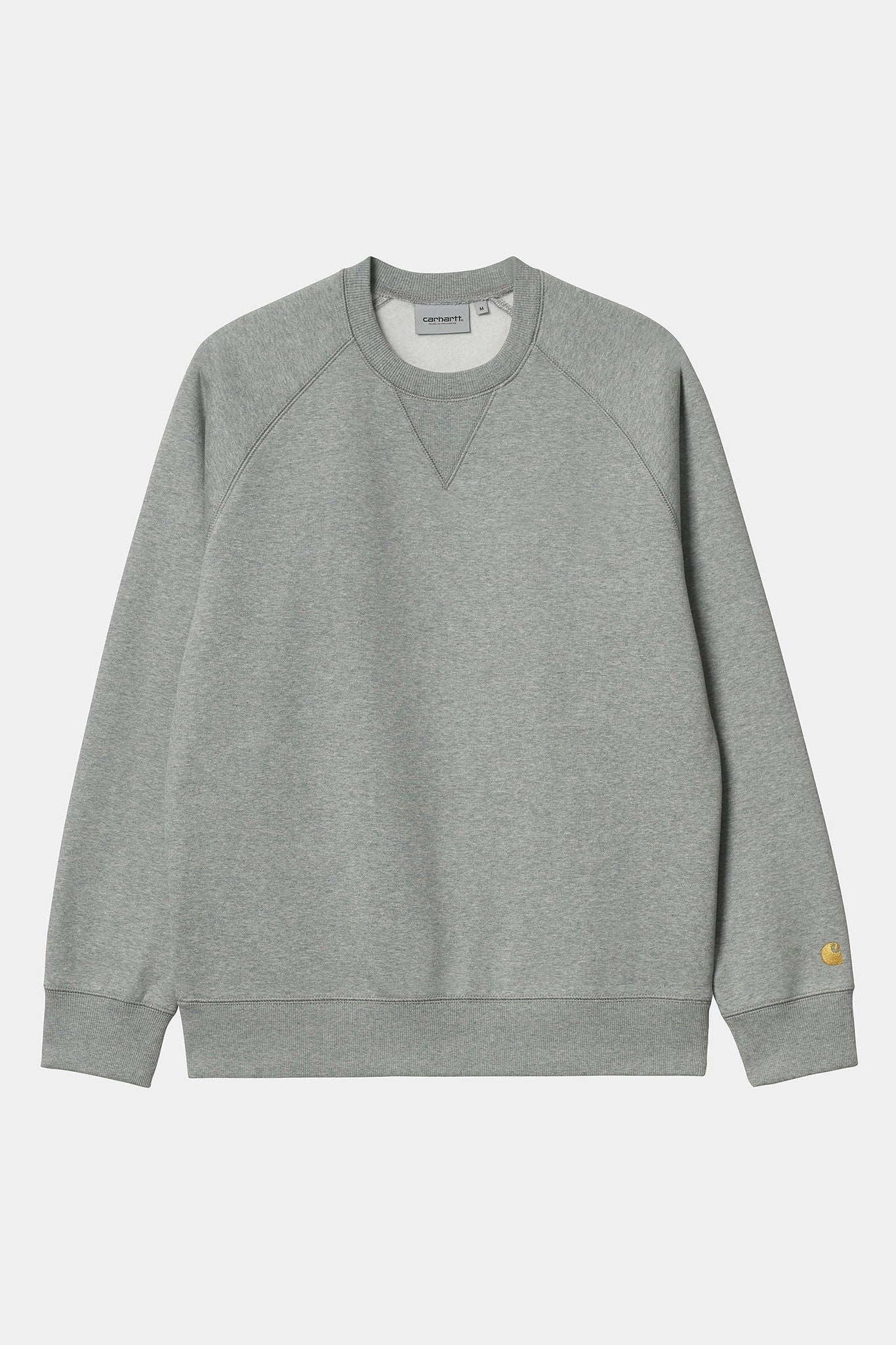 CARHARTT WIP - Chase Sweat - Grey Heather Gold - BACKYARD