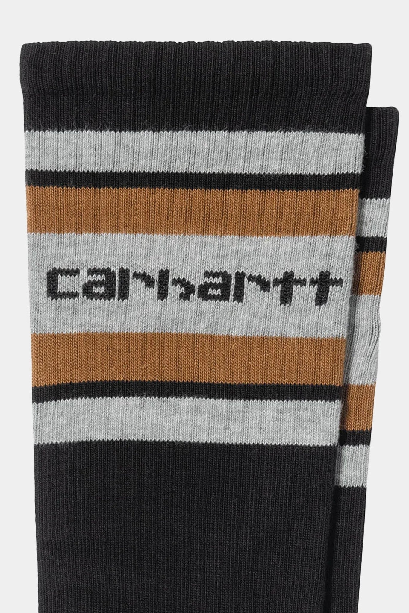 CARHARTT WIP - Connors Socks - Black Grey Heather Hamilton Brown - BACKYARD