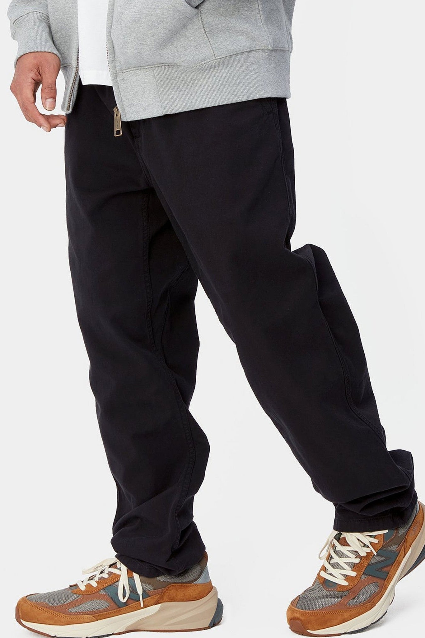 CARHARTT WIP - Flint Pant - Black Garment Dyed - BACKYARD