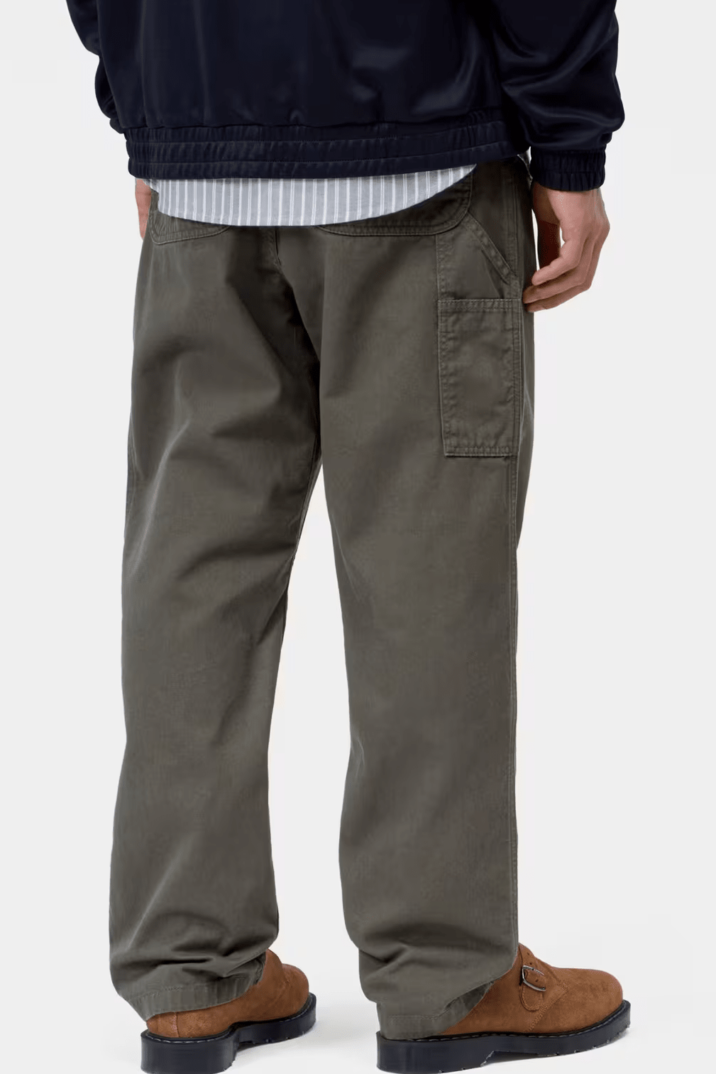 CARHARTT WIP-Flint Pant-Shungite Garment Dyed-BACKYARD