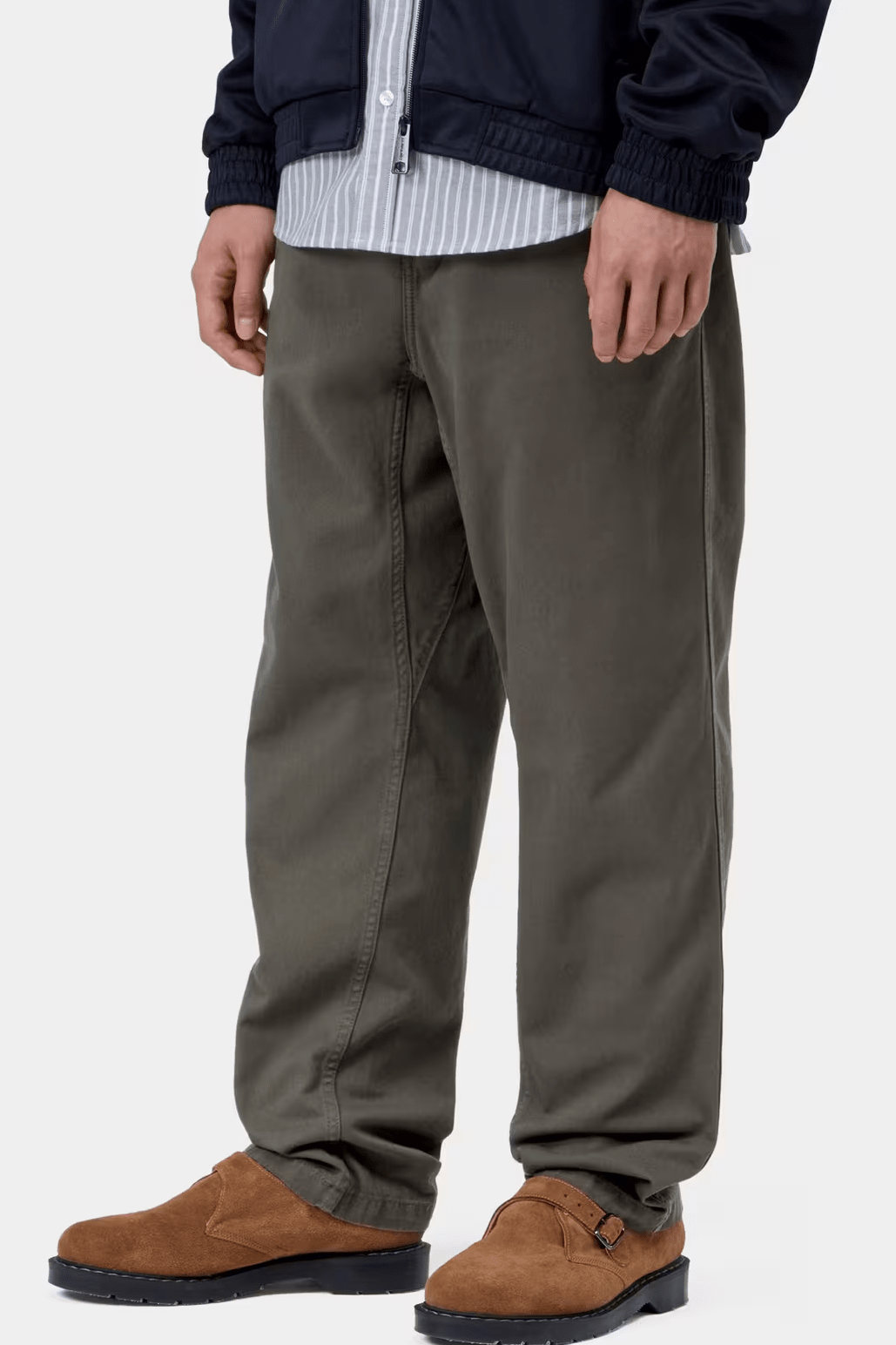 CARHARTT WIP-Flint Pant-Shungite Garment Dyed-BACKYARD