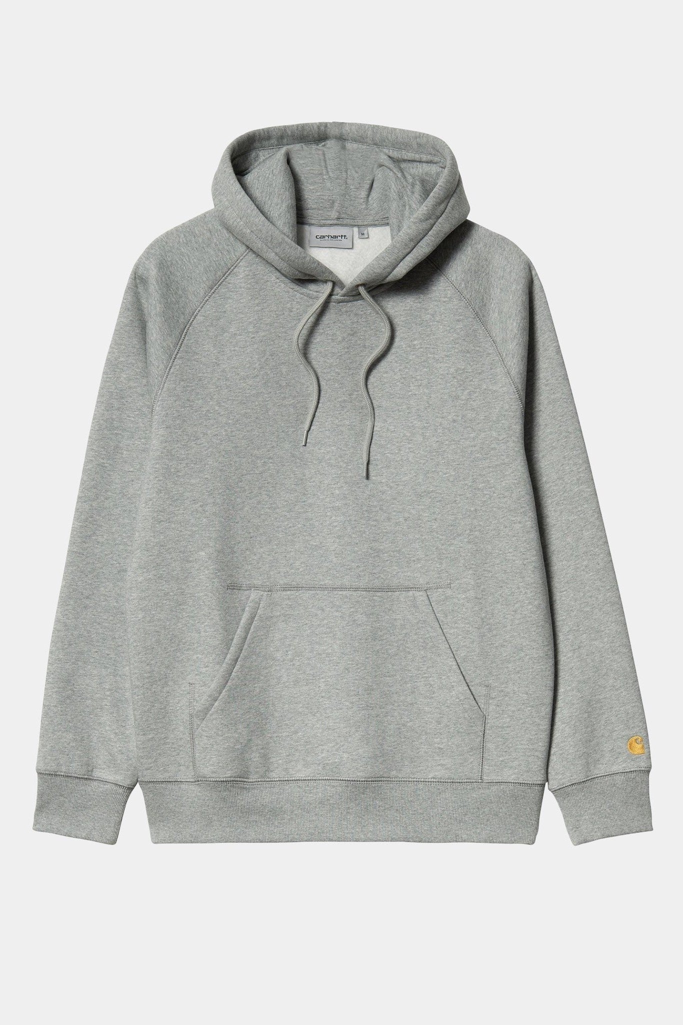 CARHARTT WIP - Hooded Chase Sweat - Grey Heather Gold - BACKYARD