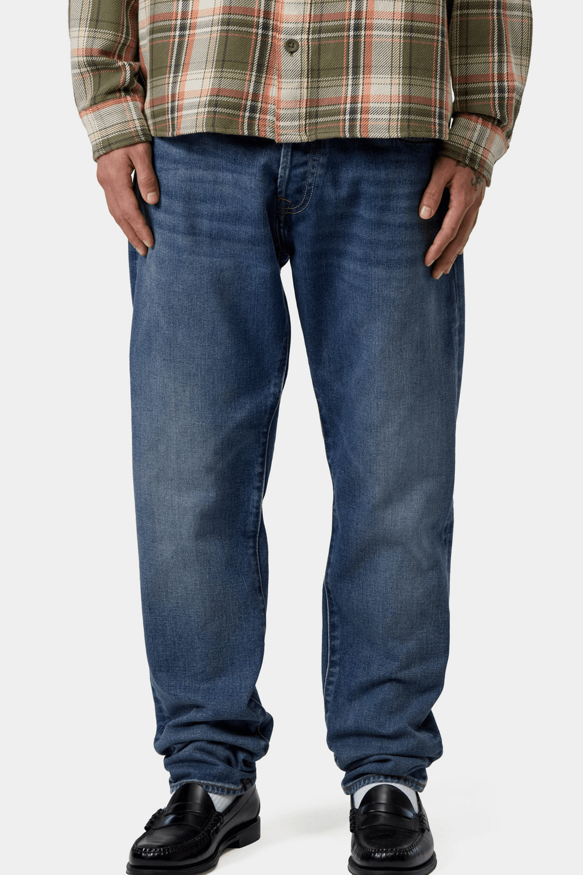 CARHARTT WIP-Klondike Pant-Blue Dark Used Wash-BACKYARD