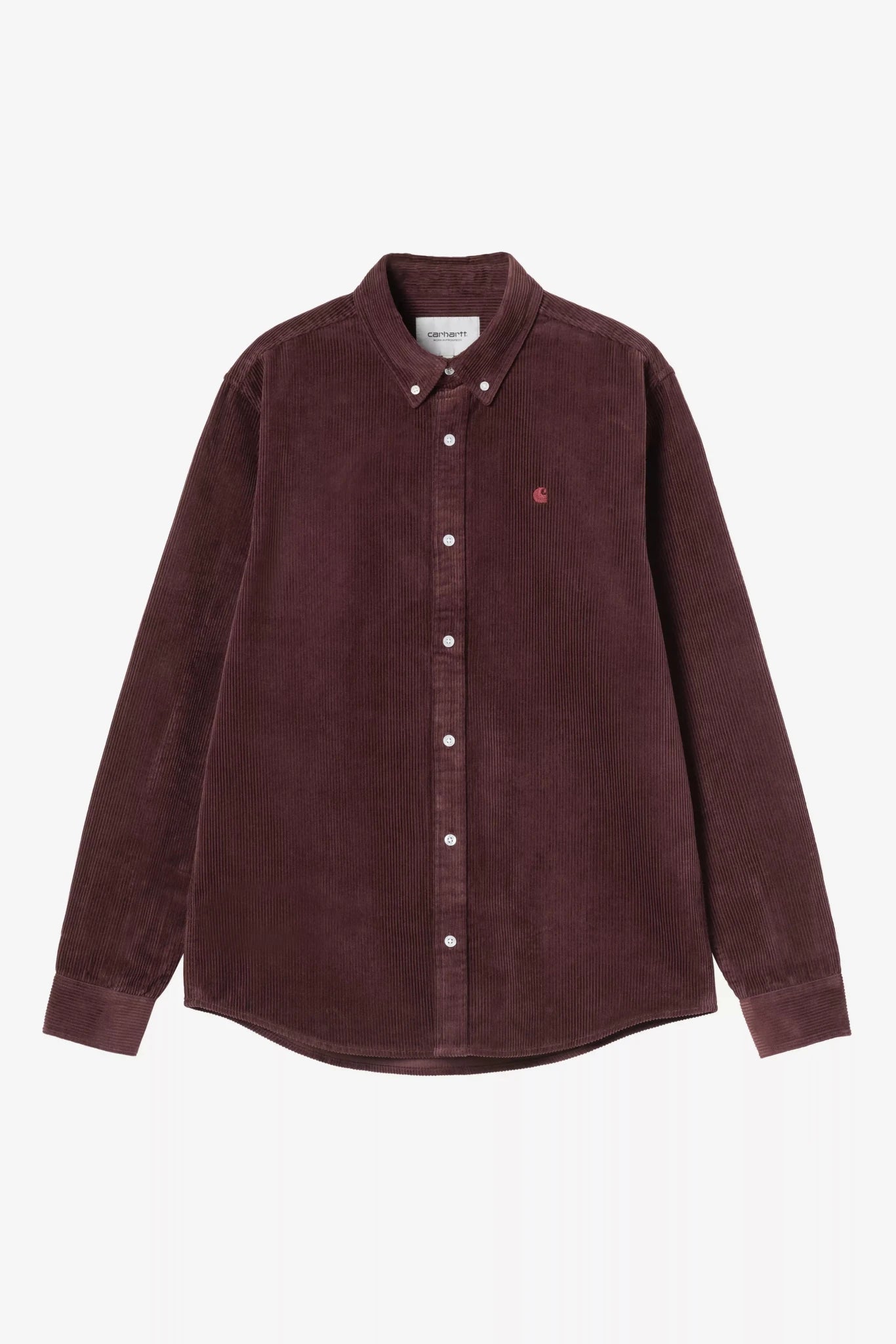 CARHARTT WIP-L/S Madison Cord Shirt-Amarone-BACKYARD