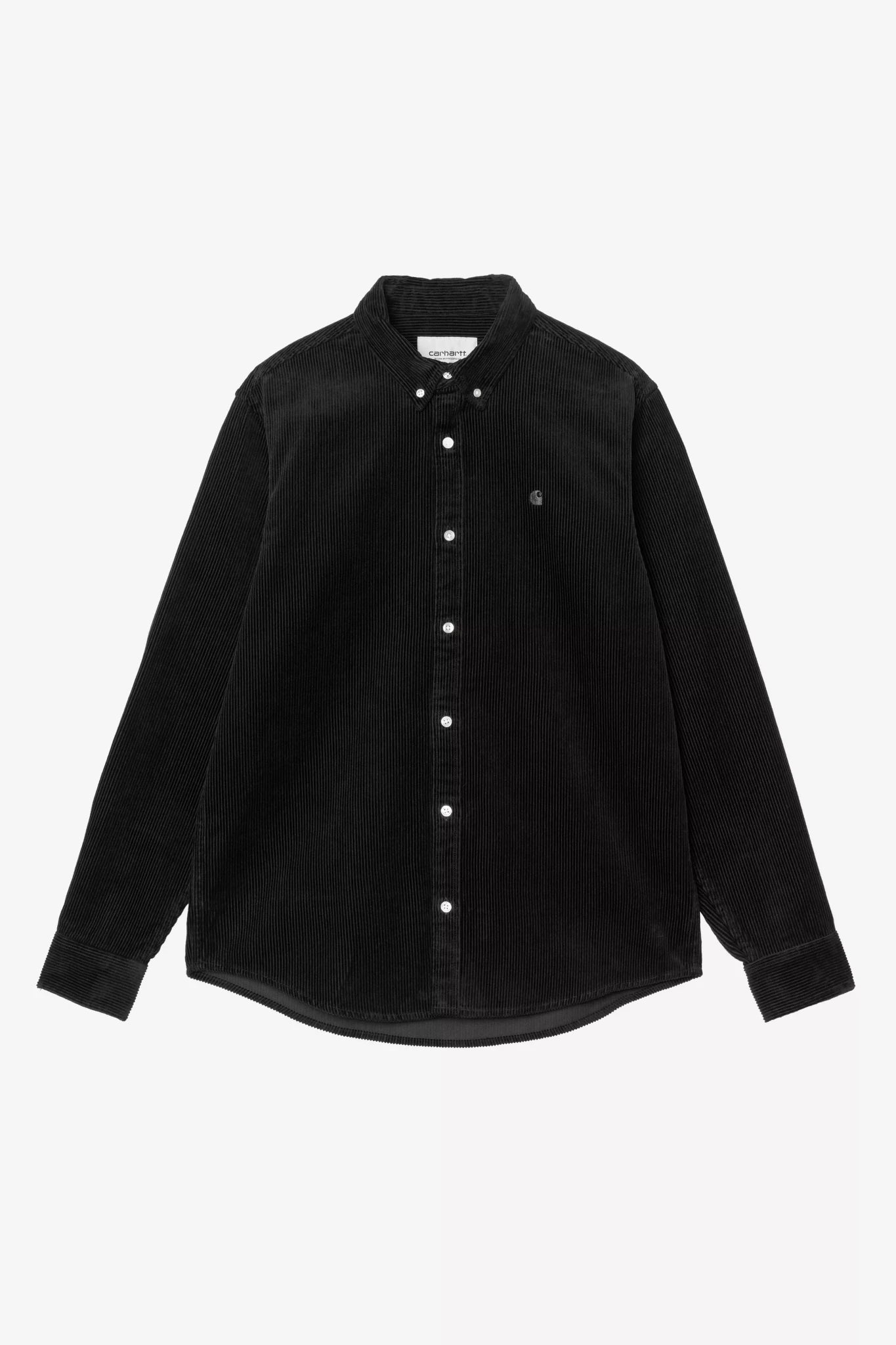 CARHARTT WIP-L/S Madison Cord Shirt-Soot-BACKYARD