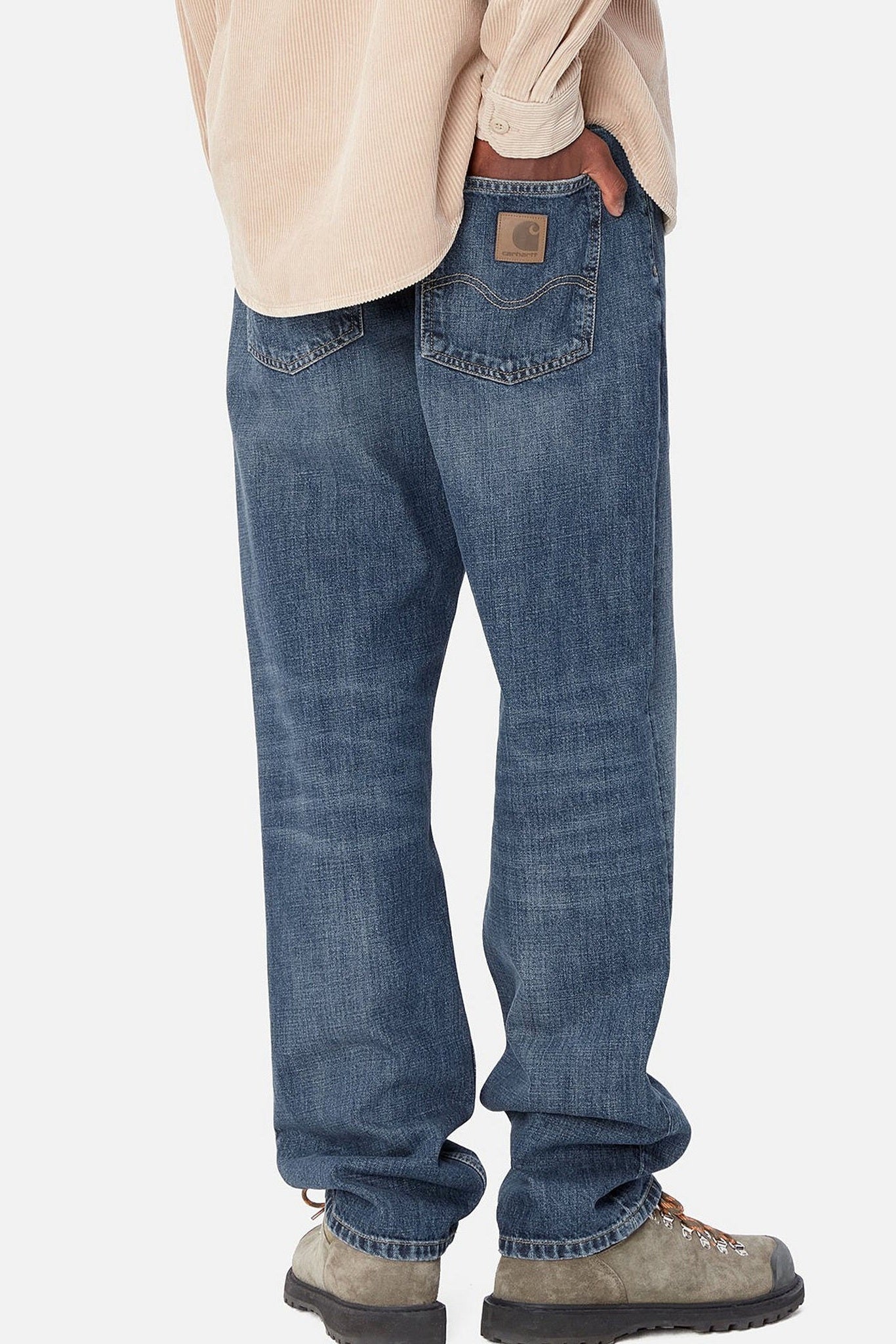 CARHARTT WIP - Marlow Pant - Blue Dark Used Wash - BACKYARD
