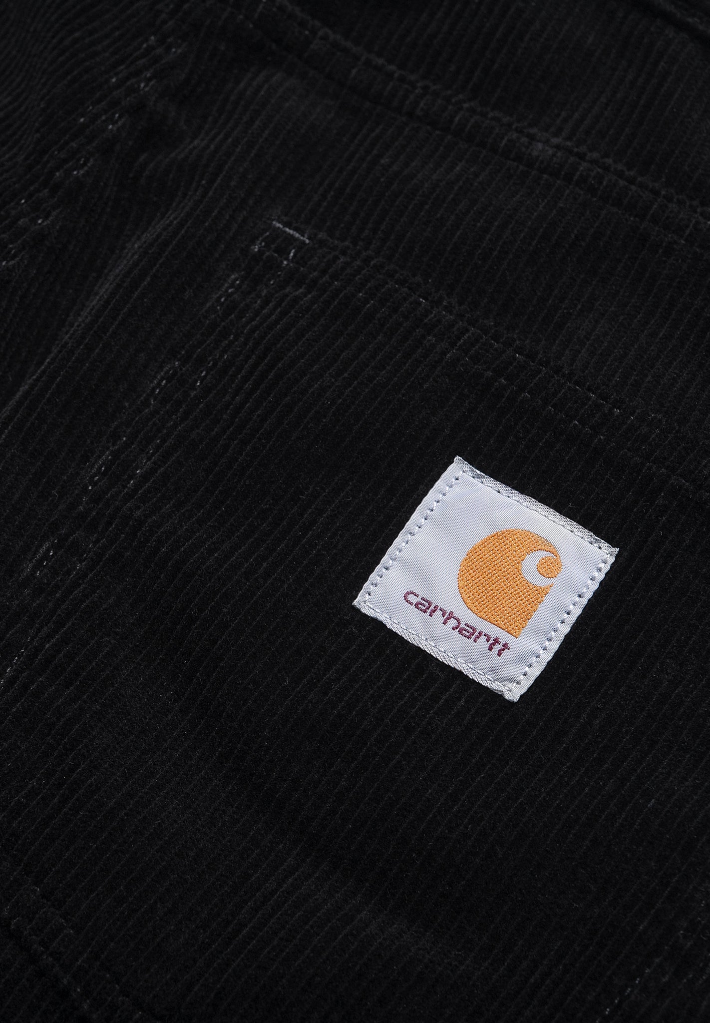CARHARTT WIP - Newel Pant Cord - Black Rinsed - BACKYARD