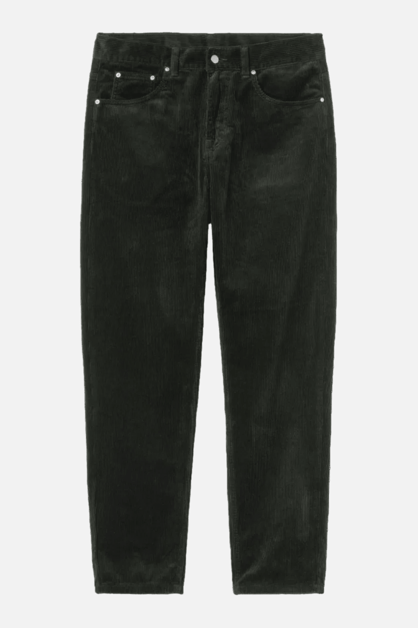 CARHARTT WIP-Newel Pant Cord-Raven Rinsed-BACKYARD