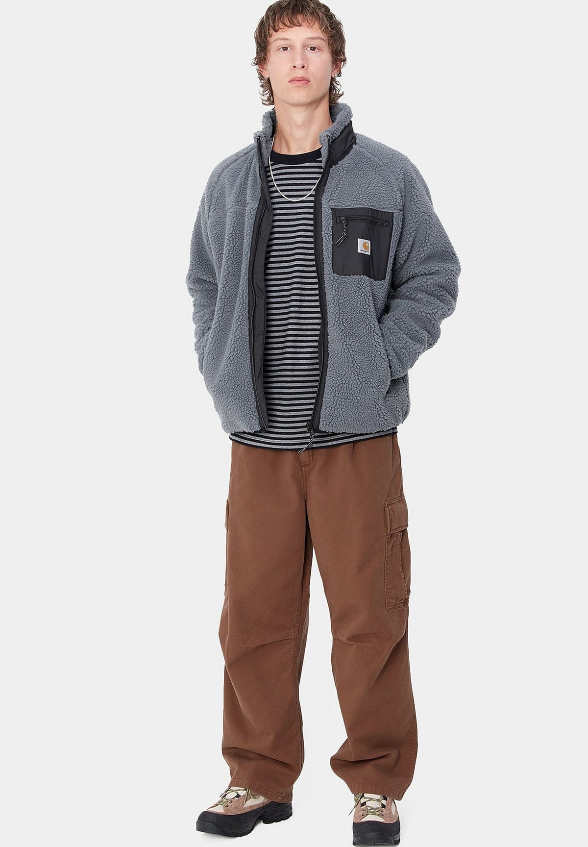 Carhartt WIP Prentis Liner, Dove Grey Black