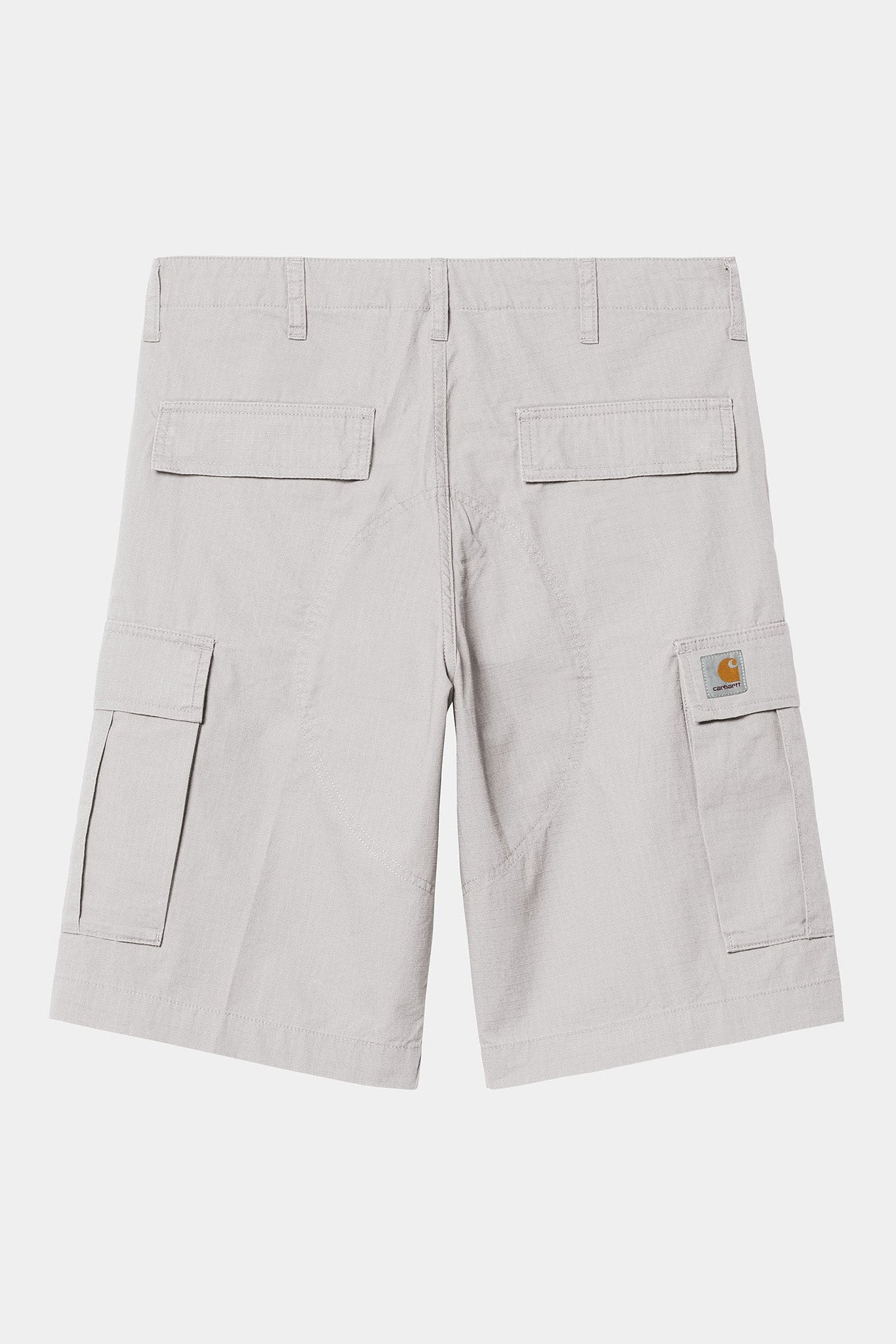 CARHARTT WIP - Regular Cargo Short - Sonic Silver Rinsed - BACKYARD