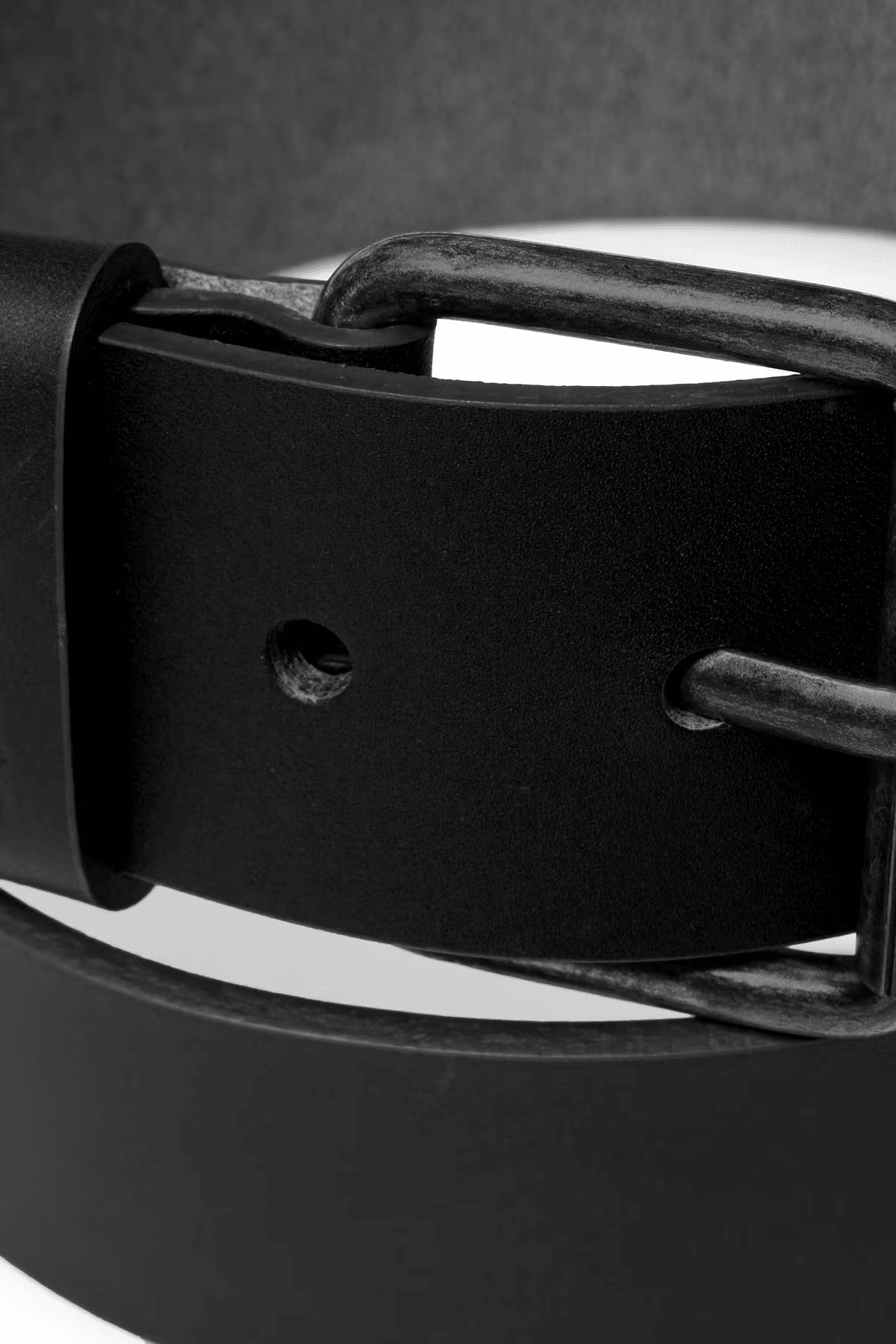 CARHARTT WIP-Script Belt Leather-Black Black-BACKYARD