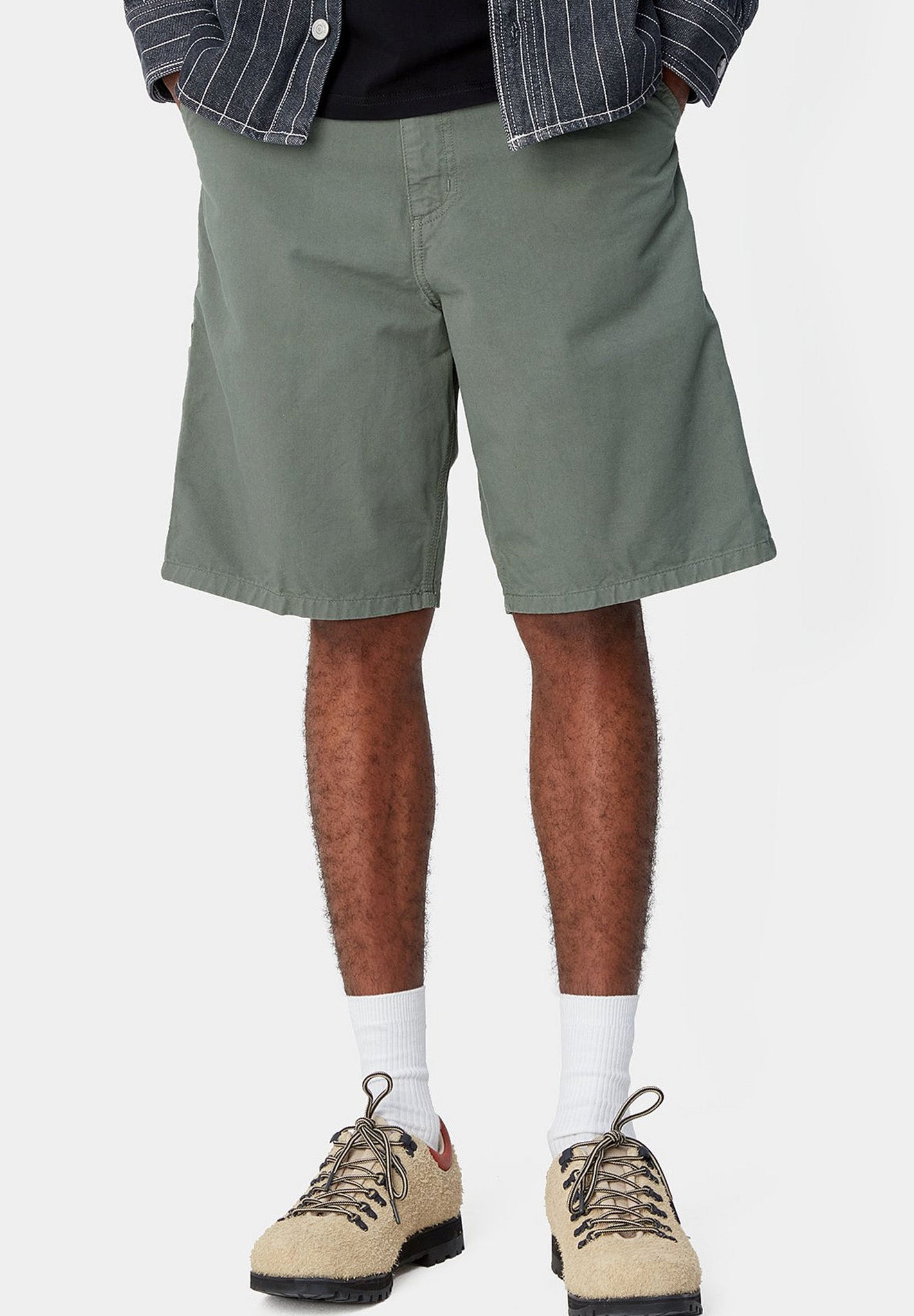 CARHARTT WIP - Single Knee Short - Park Garment Dyed - BACKYARD