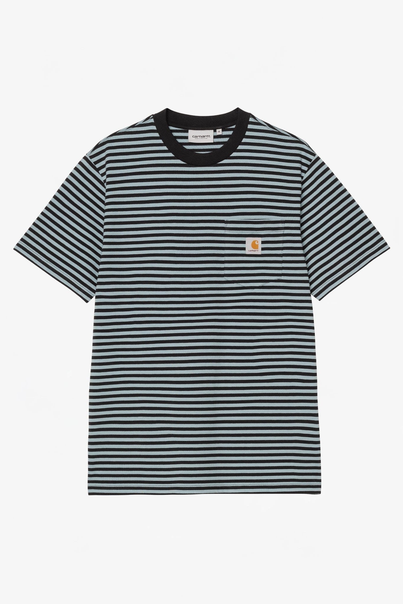 CARHARTT WIP - S/S Verner Pocket T-Shirt - Verner Stripe Black Citadel - BACKYARD